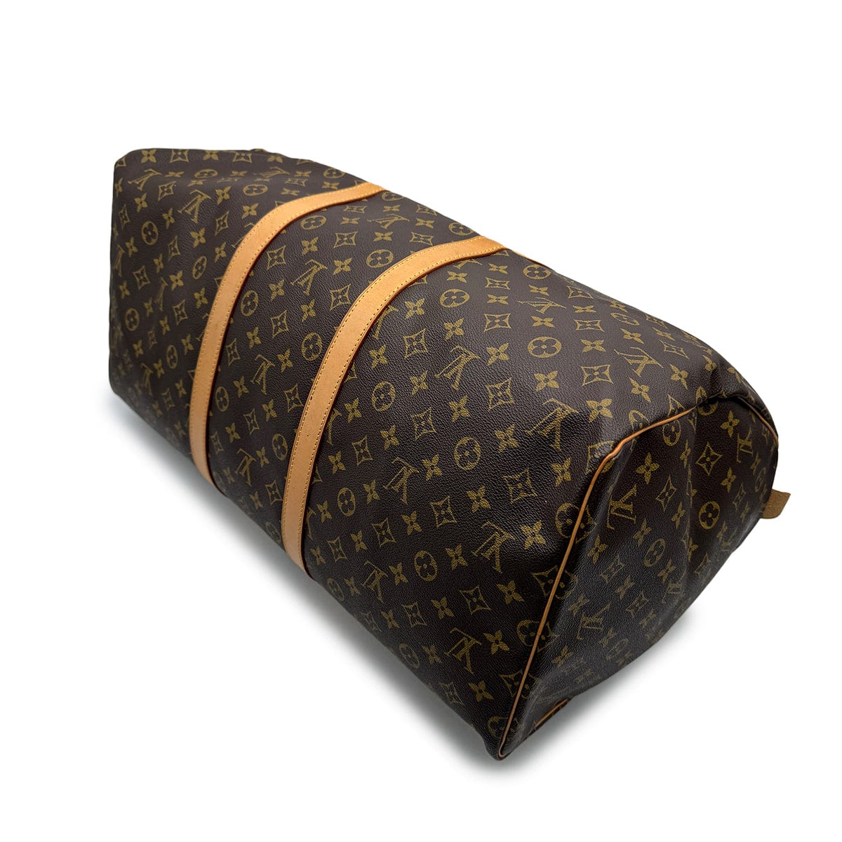 Luxury Promise Japan LOUIS VUITTON MONOGRAM KEEPALL 55 LUGGAGE BROWN M41424 90314414