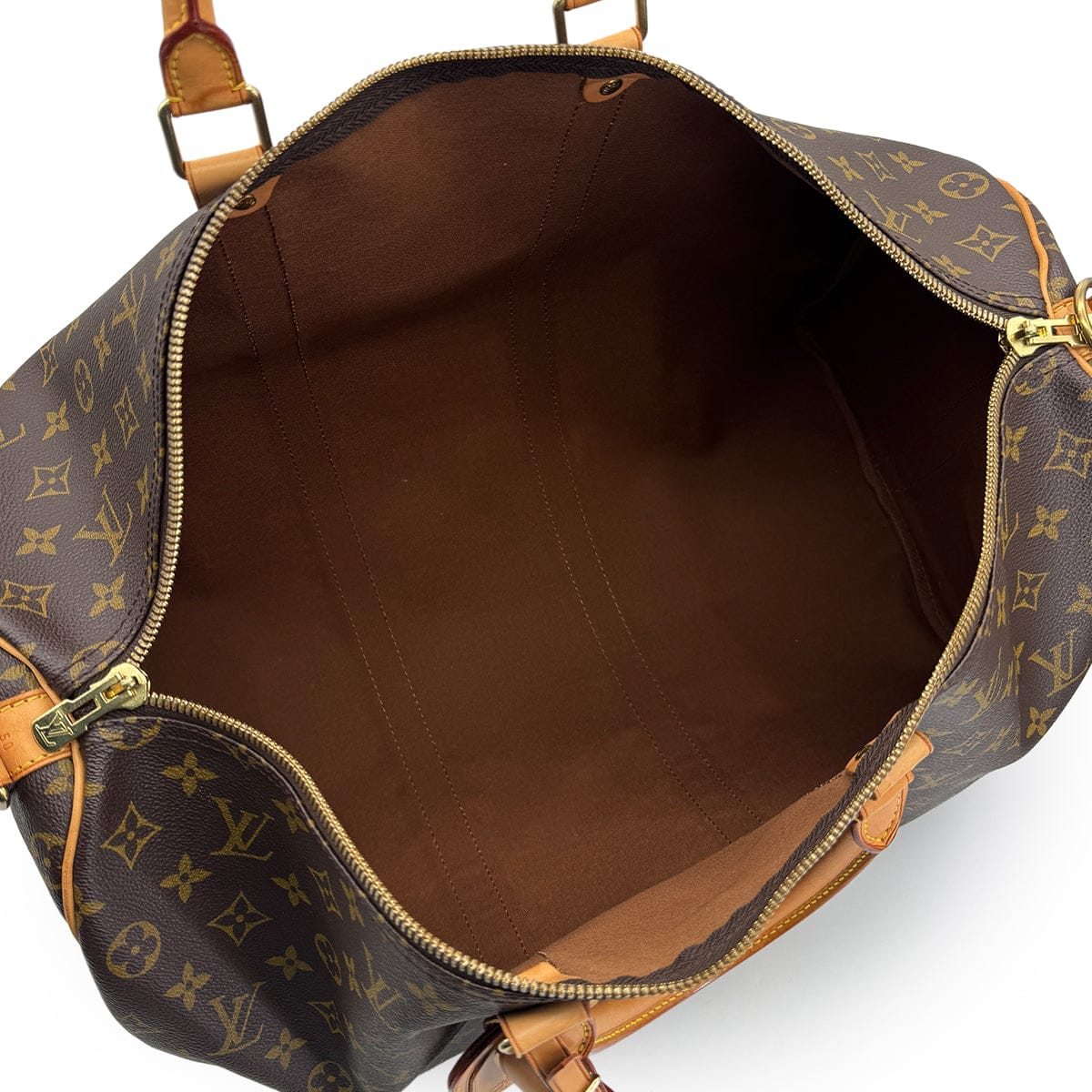 Luxury Promise Japan LOUIS VUITTON MONOGRAM KEEPALL BANDOULIERE 50 LUGGAGE BROWN M41416 90325322