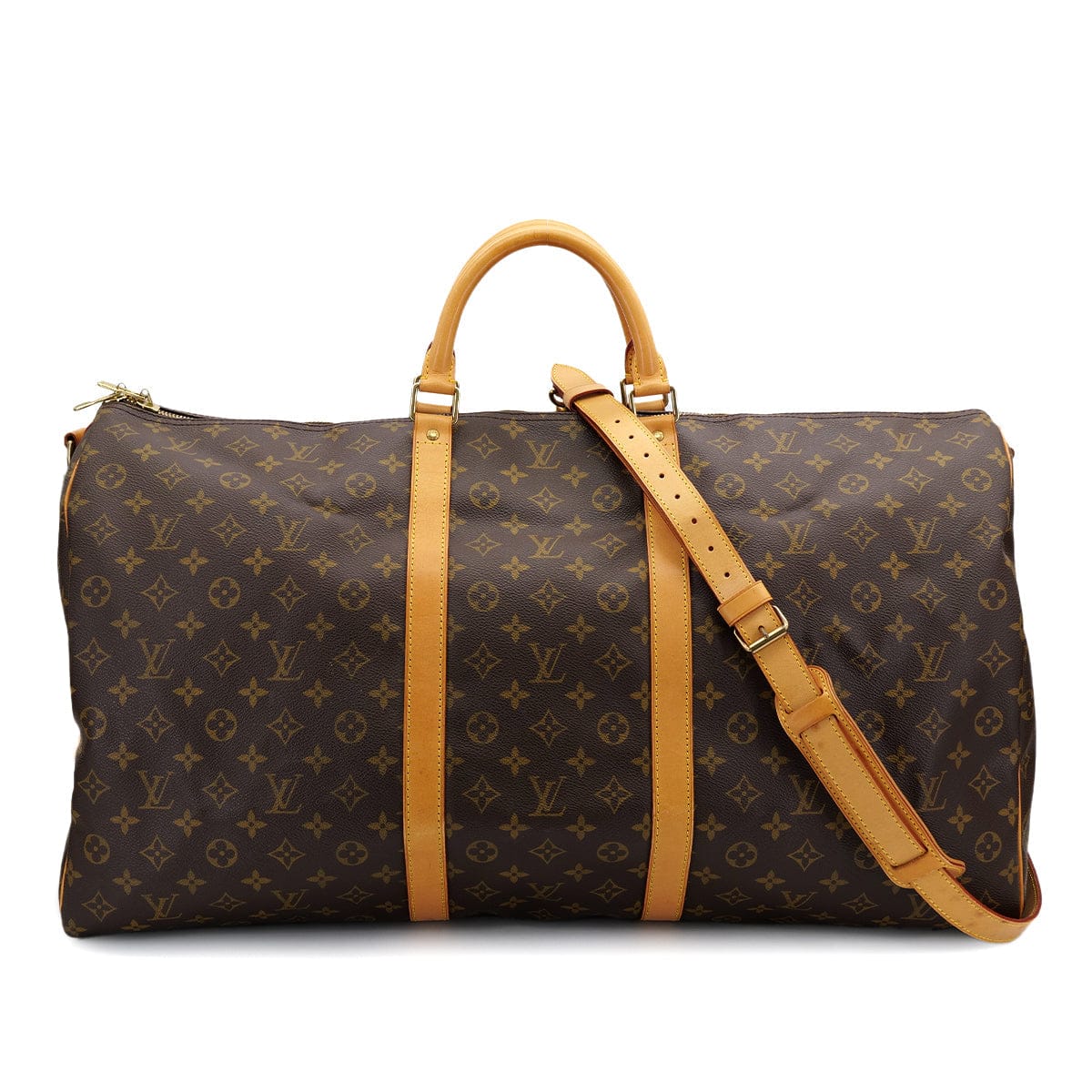 Luxury Promise Japan LOUIS VUITTON MONOGRAM KEEPALL BANDOULIERE 60 LUGGAGE BROWN M41412 90309822