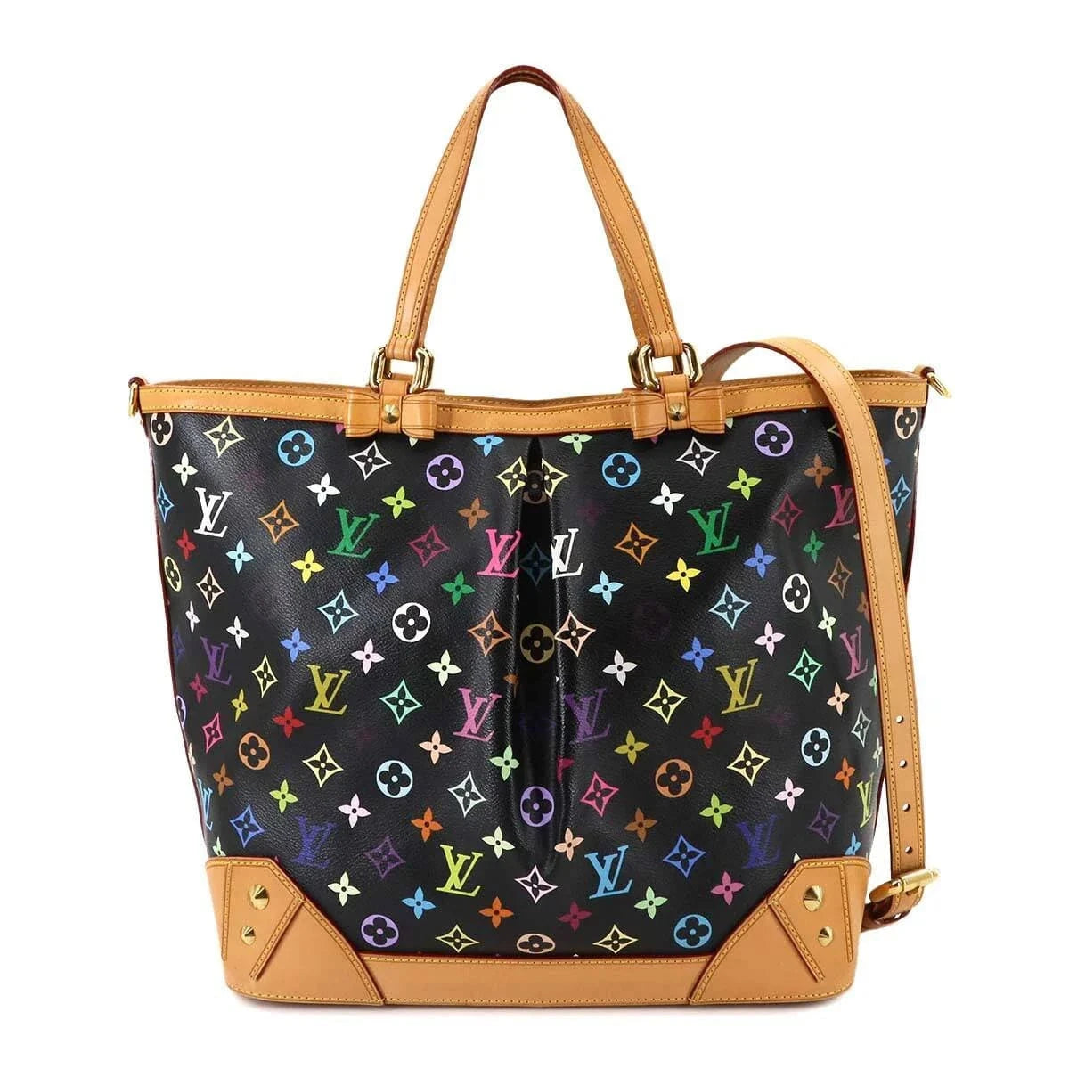 Luxury Promise Japan LOUIS VUITTON Monogram Multicolor Sharleen GM Tote Bag Noir M93215 90278709