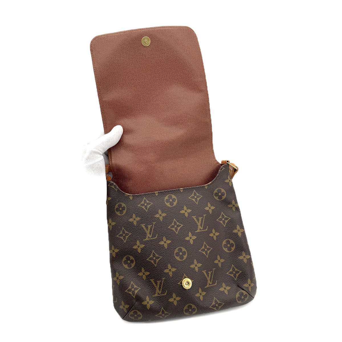 Luxury Promise Japan LOUIS VUITTON MONOGRAM MUSETTE SALSA SHORT SHOULDER BAG BROWN M51258 90291863
