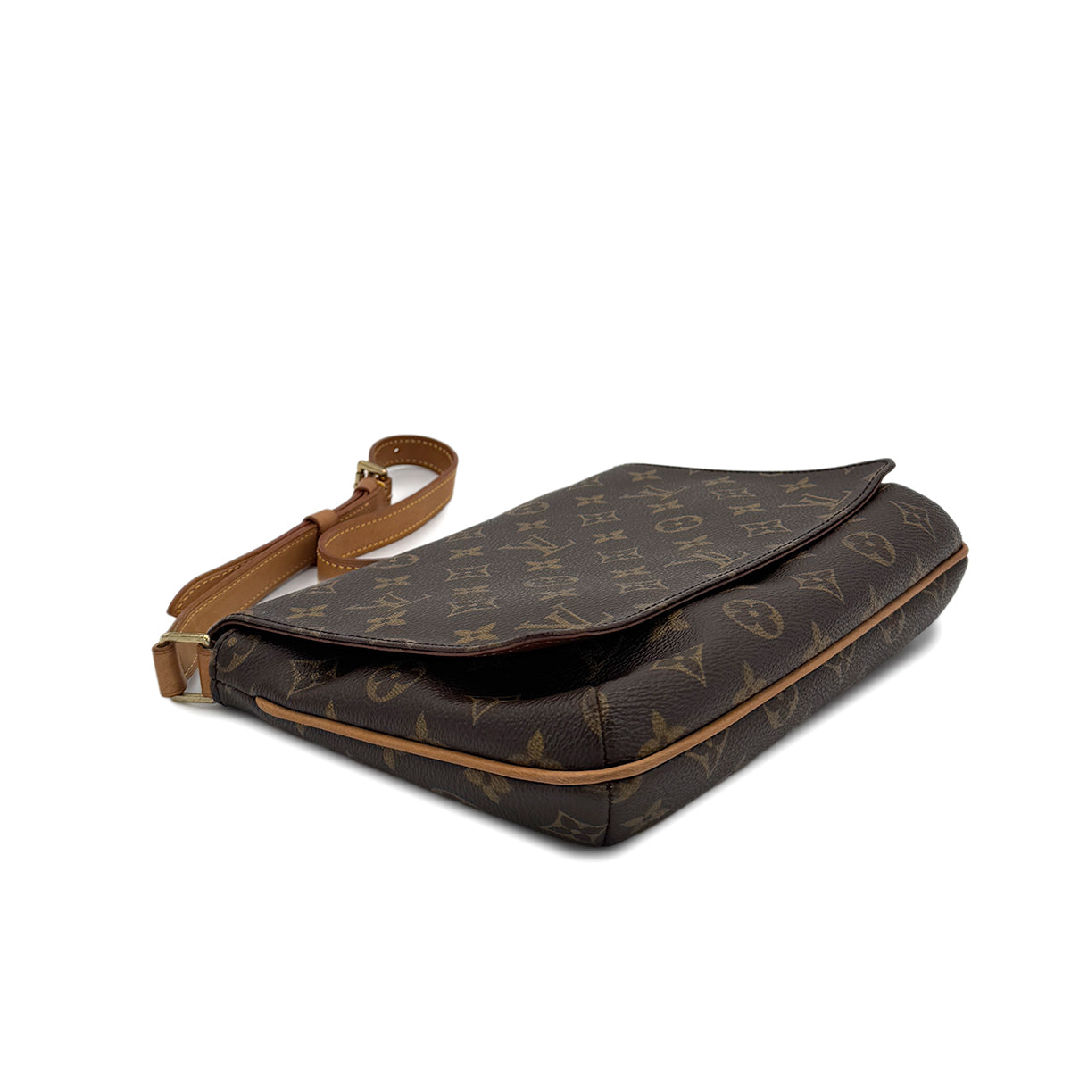 Luxury Promise Japan LOUIS VUITTON MONOGRAM MUSETTE TANGO SHORT SHOULDER BAG BROWN MONOGRAM CANVAS M51257 90291865