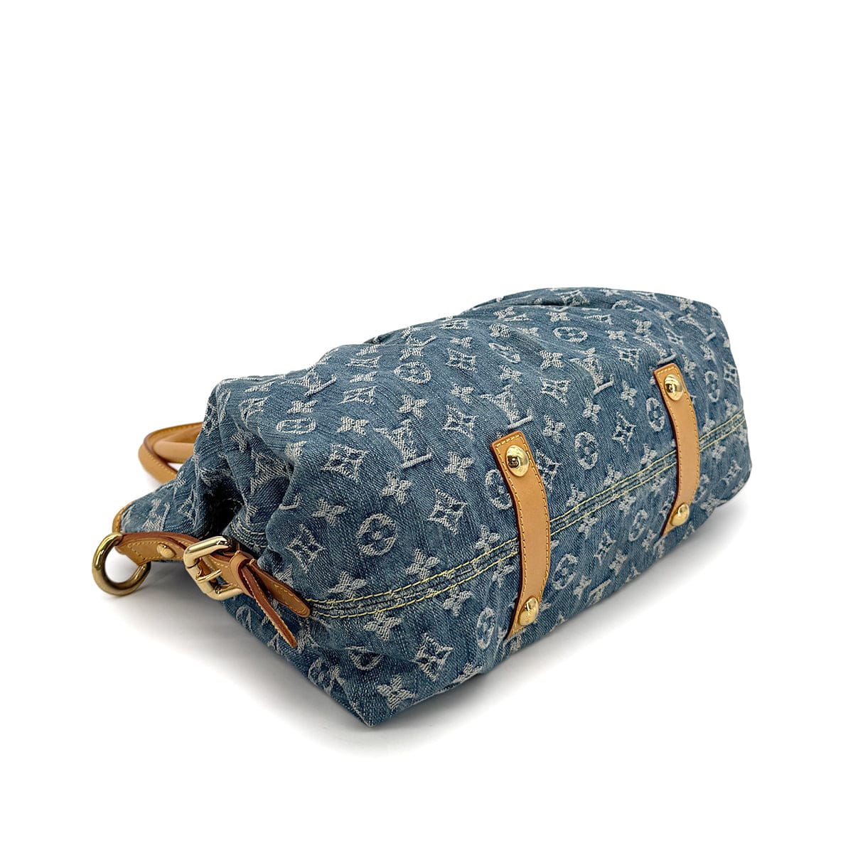 Luxury promise Japan LOUIS VUITTON MONOGRAM NEO CUBBY MM BLUE DENIM M95349 90323186