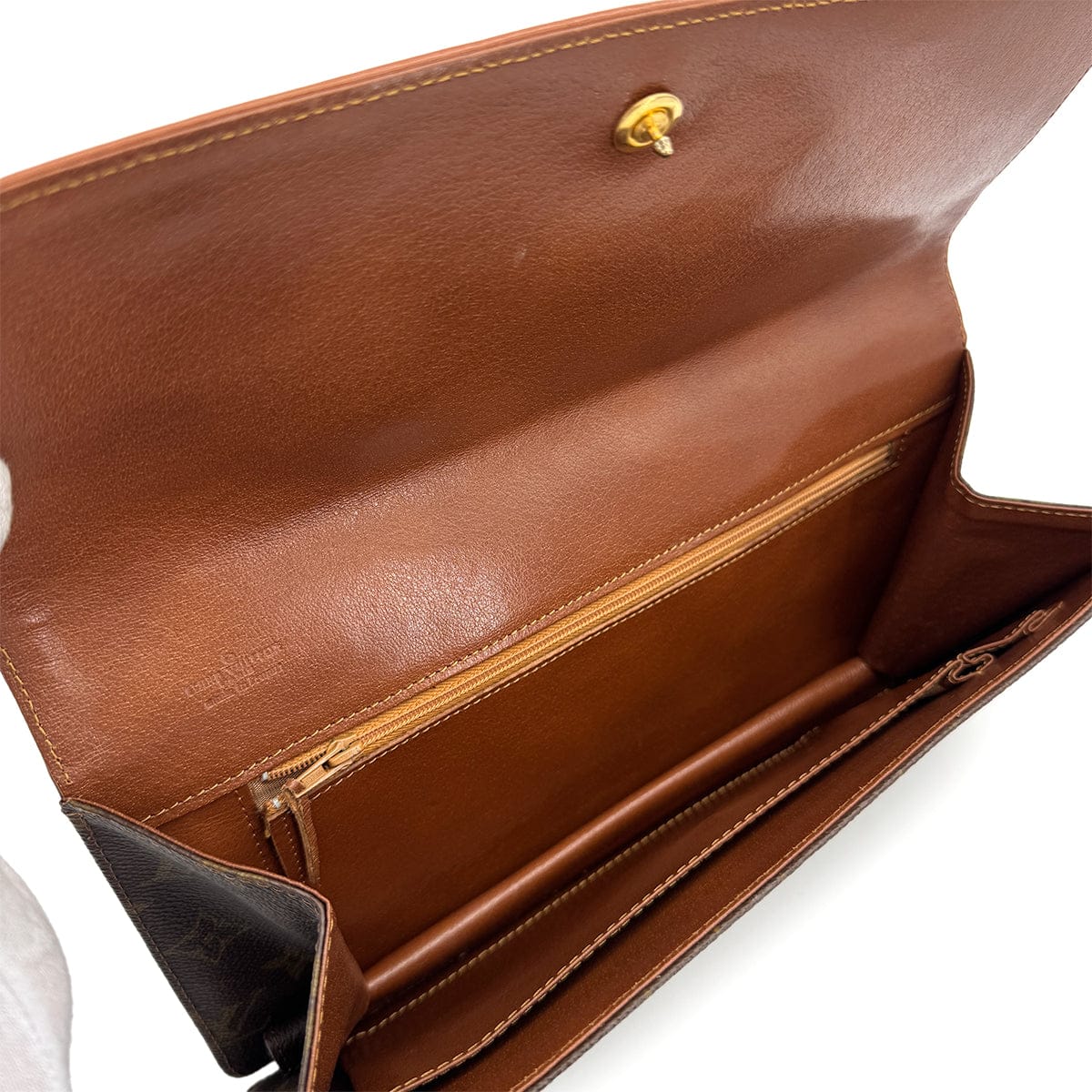 Luxury Promise Japan LOUIS VUITTON MONOGRAM POCHETTE DAME GM CLUTCH BAG BROWN M51810 90312568
