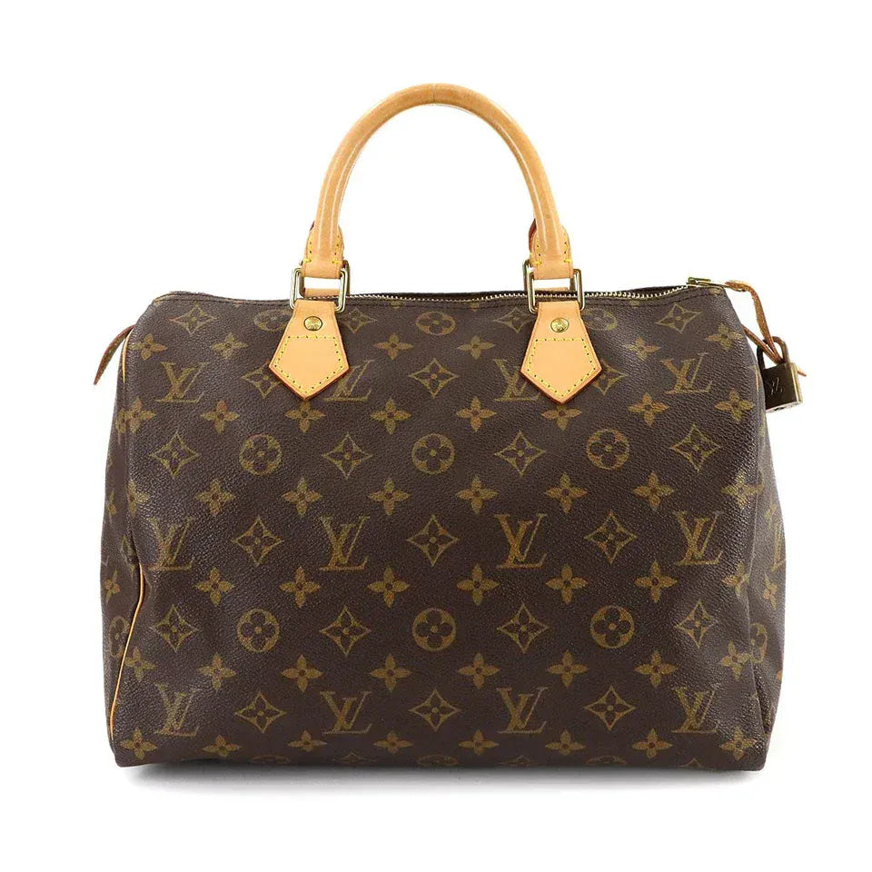 Luxury Promise Japan LOUIS VUITTON Monogram Speedy 30 Hand Bag Brown M41526 Purse 90291674