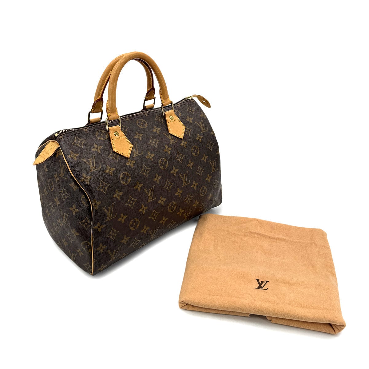 Luxury Promise Japan LOUIS VUITTON MONOGRAM SPEEDY 30 HAND BAG BROWN MONOGRAM CANVAS M41526 90291864