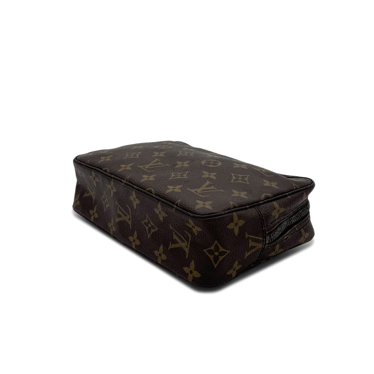 Luxury Promise Japan LOUIS VUITTON MONOGRAM TROUSSE TOILETTE 23 CLUTCH BAG BROWN M47524 90298702