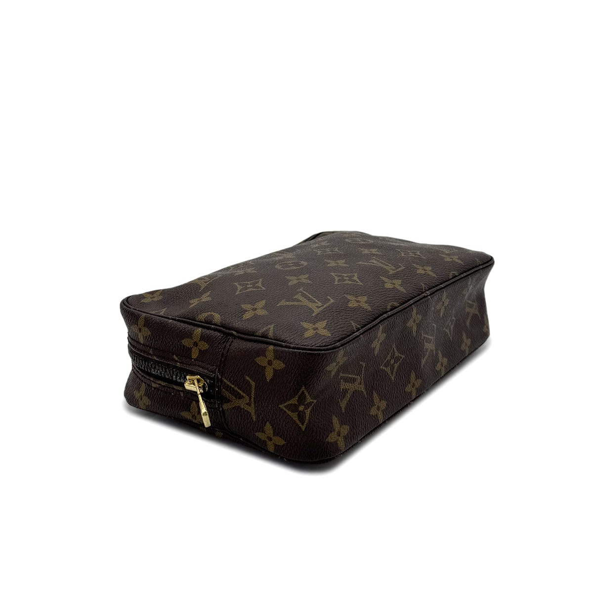 Luxury Promise Japan LOUIS VUITTON MONOGRAM TROUSSE TOILETTE 23 CLUTCH BAG BROWN M47524 90298702