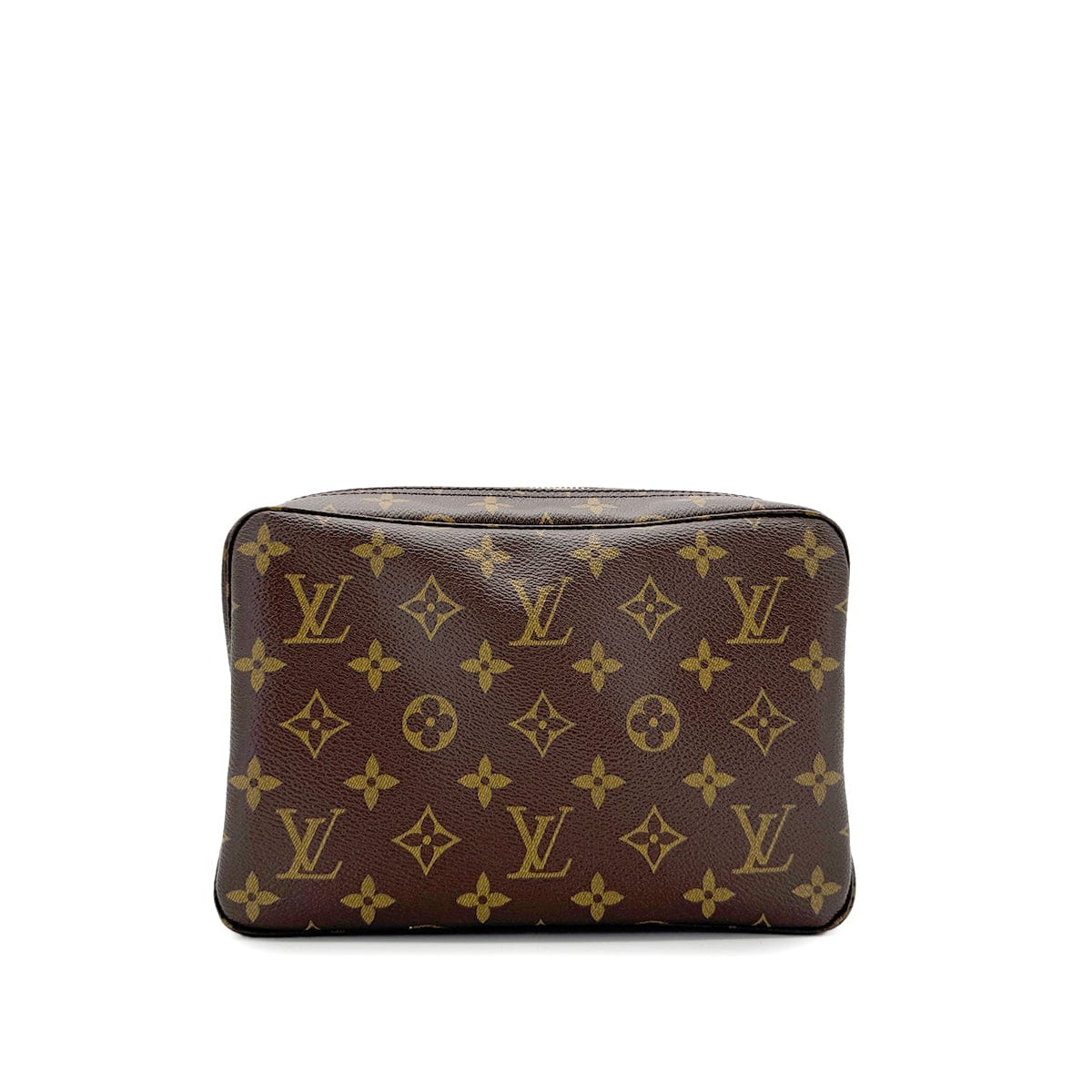 Luxury Promise Japan LOUIS VUITTON MONOGRAM TROUSSE TOILETTE 23 CLUTCH BAG BROWN M47524 90298711