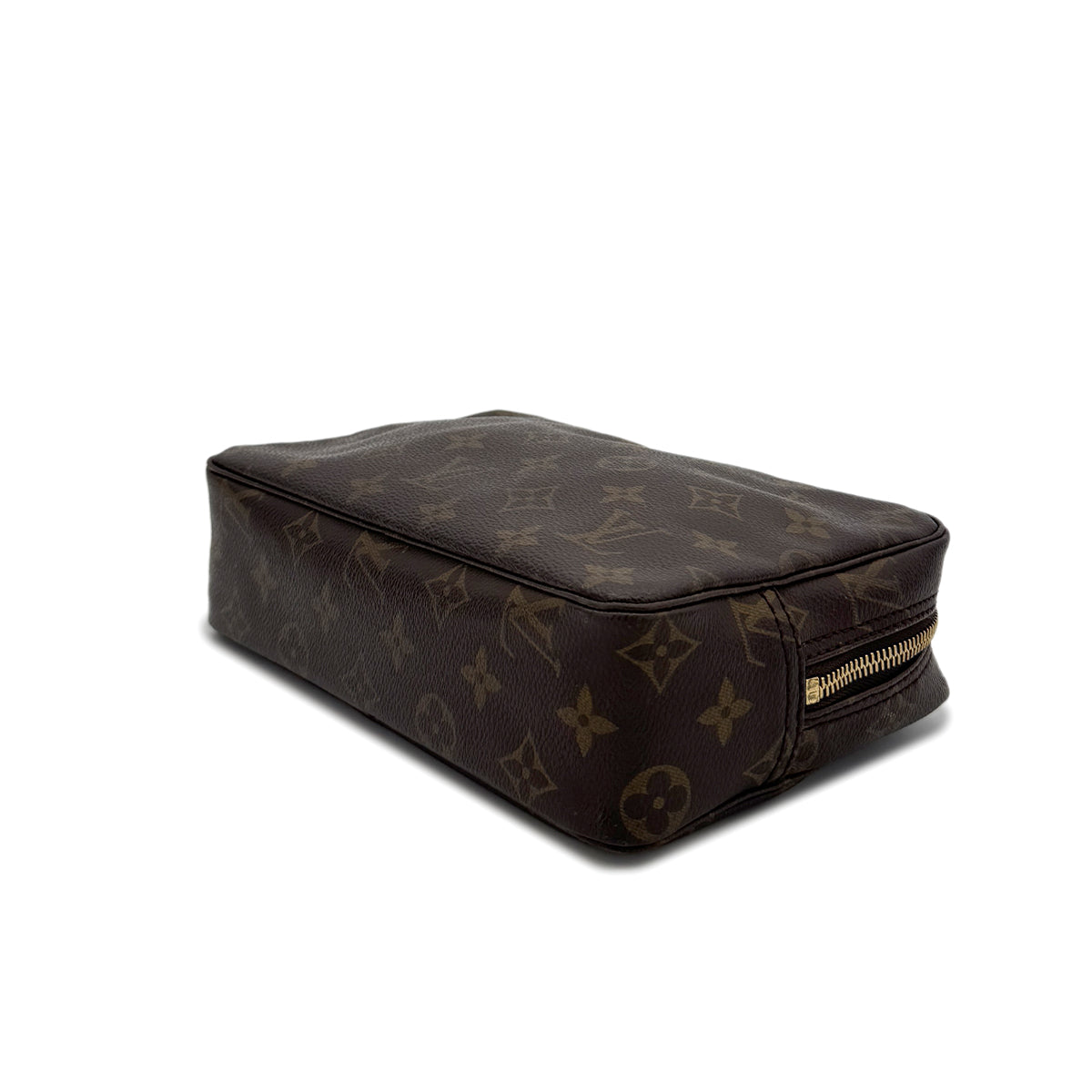 Luxury Promise Japan LOUIS VUITTON MONOGRAM TROUSSE TOILETTE 23 CLUTCH BAG BROWN M47524 90298719