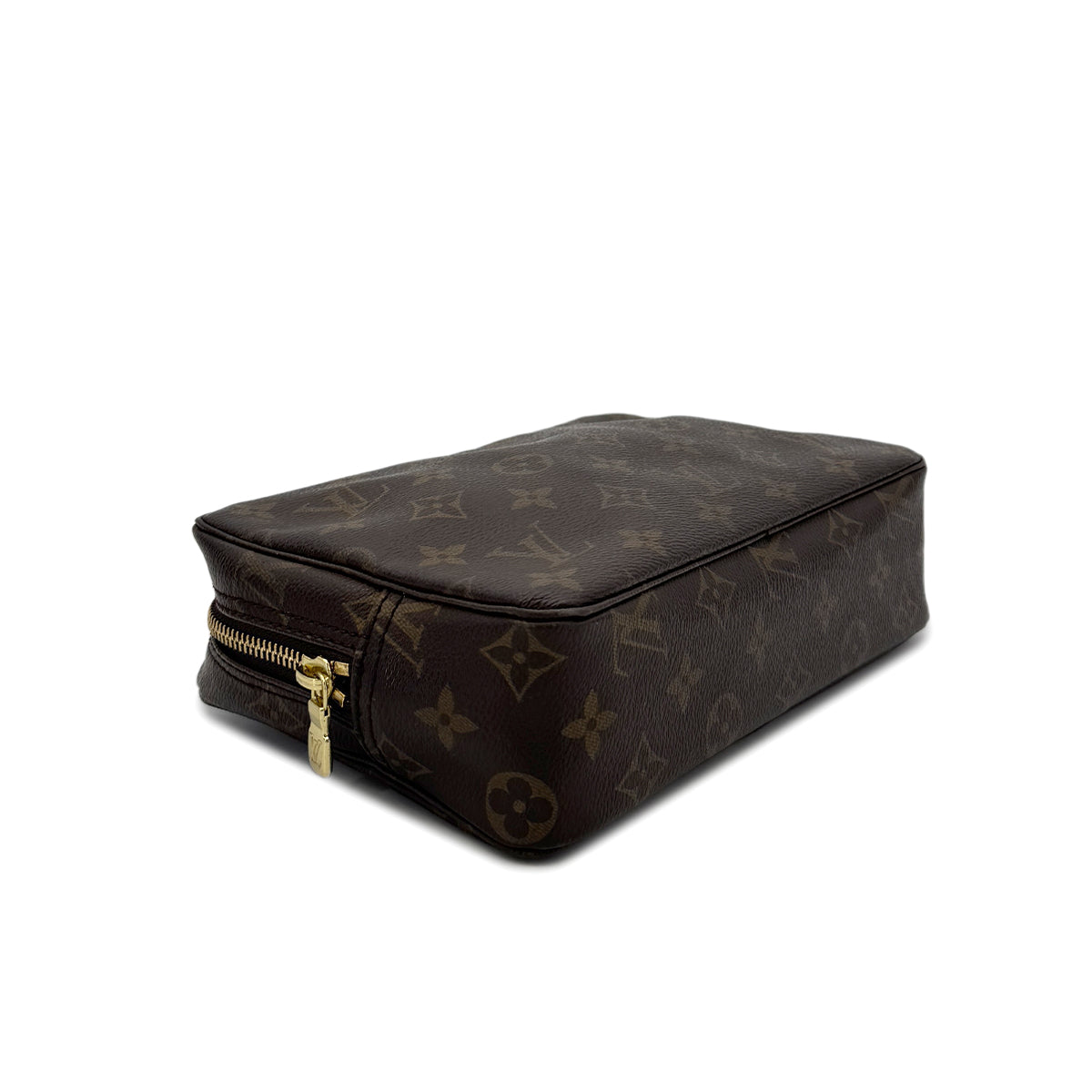 Luxury Promise Japan LOUIS VUITTON MONOGRAM TROUSSE TOILETTE 23 CLUTCH BAG BROWN M47524 90298719