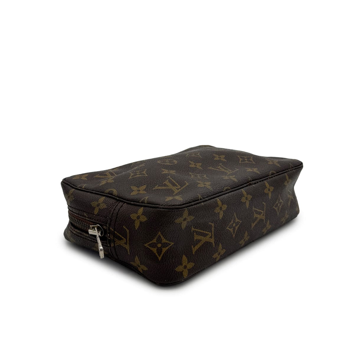 Luxury Promise Japan LOUIS VUITTON MONOGRAM TROUSSE TOILETTE 23 CLUTCH BAG BROWN M47524 90313319