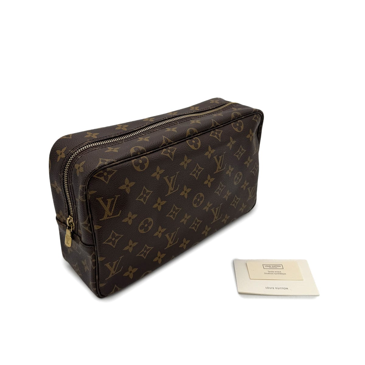Luxury Promise Japan LOUIS VUITTON MONOGRAM TROUSSE TOILETTE 28 CLUTCH BAG BROWN M47522 90299059