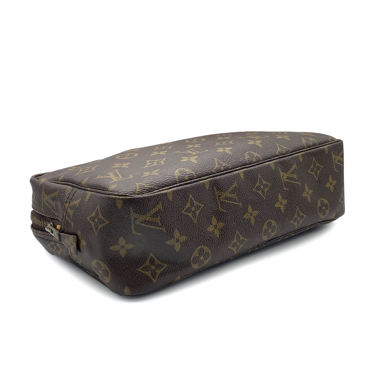 Luxury Promise Japan LOUIS VUITTON MONOGRAM TROUSSE TOILETTE 28 CLUTCH BAG BROWN M47522 90312676