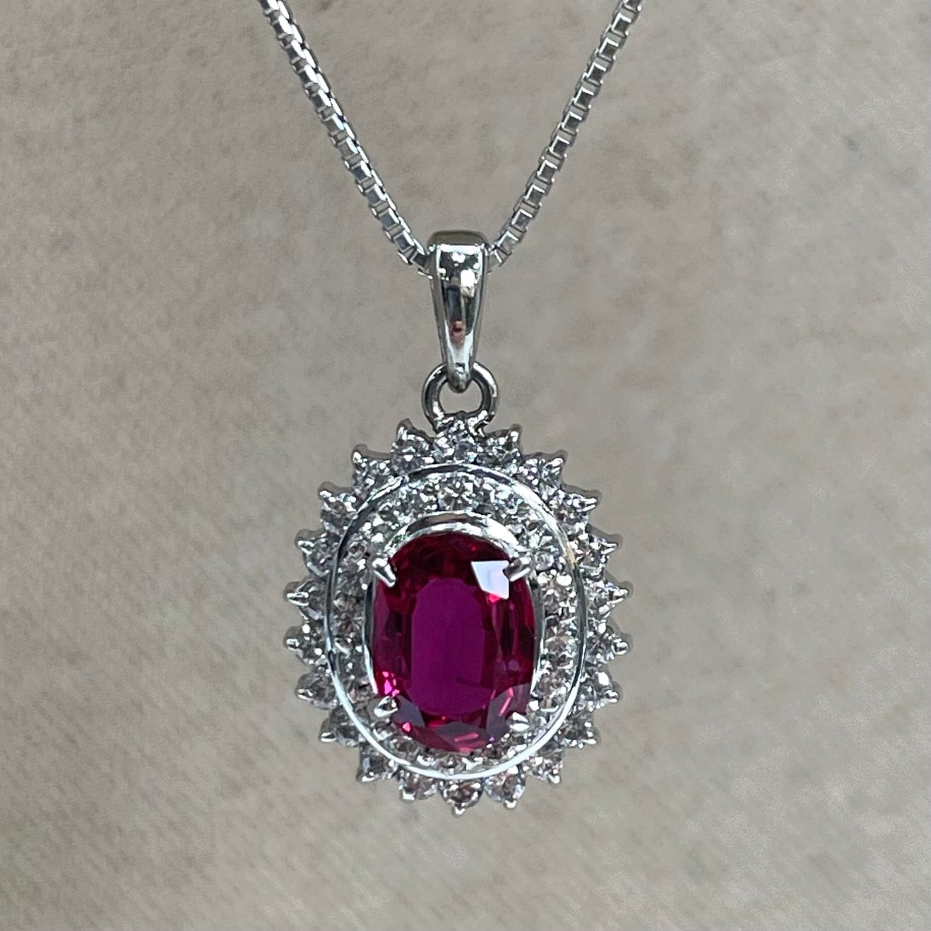 Luxury Promise Japan Necklace Ruby 0.97 Diamond 0.44 6 g 2700040953257