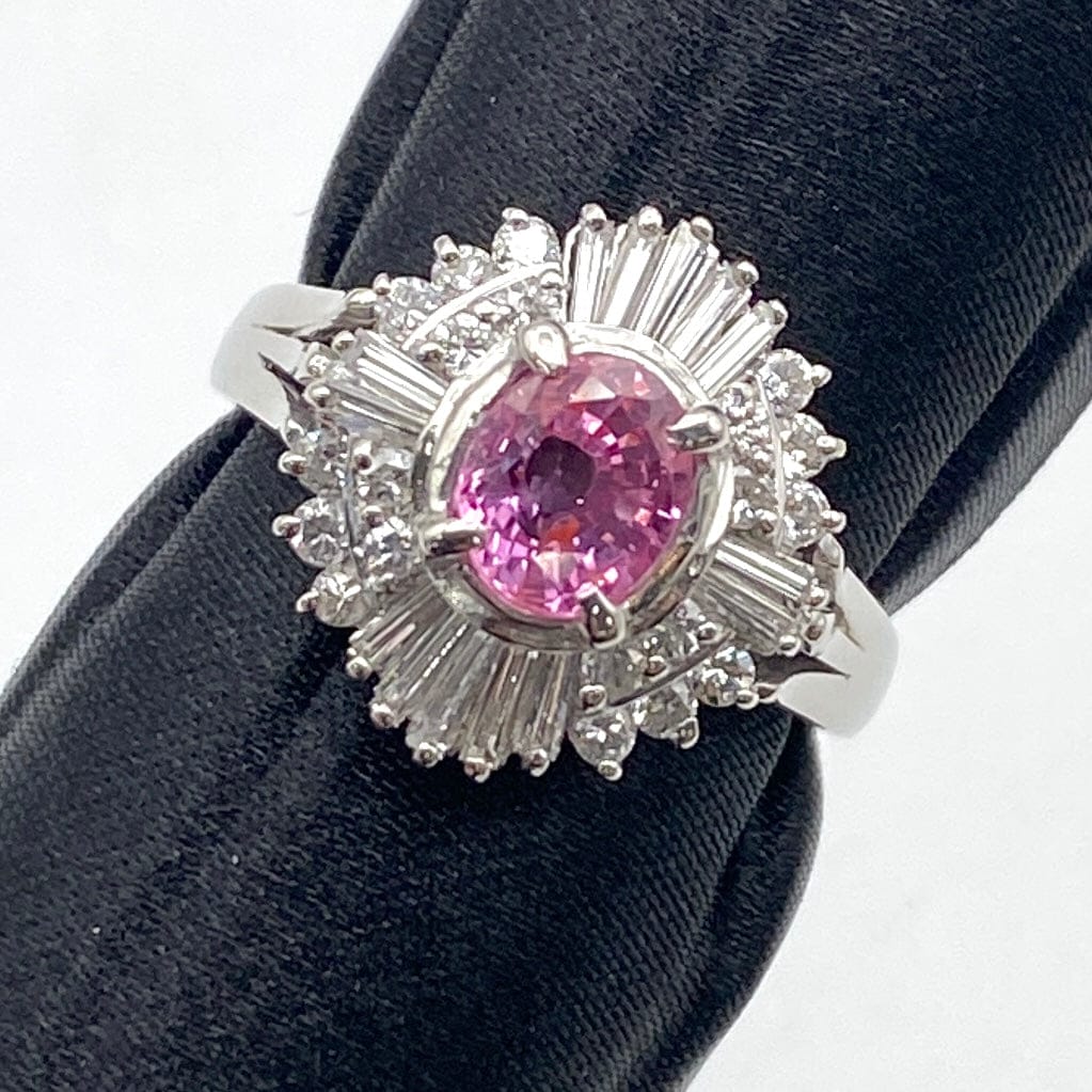 Luxury Promise Japan Pm900 Paparascha S Ring PA 1.042 DA 0.50 7.3g Other Appraisal Unheated US 5.5 25-69241-0