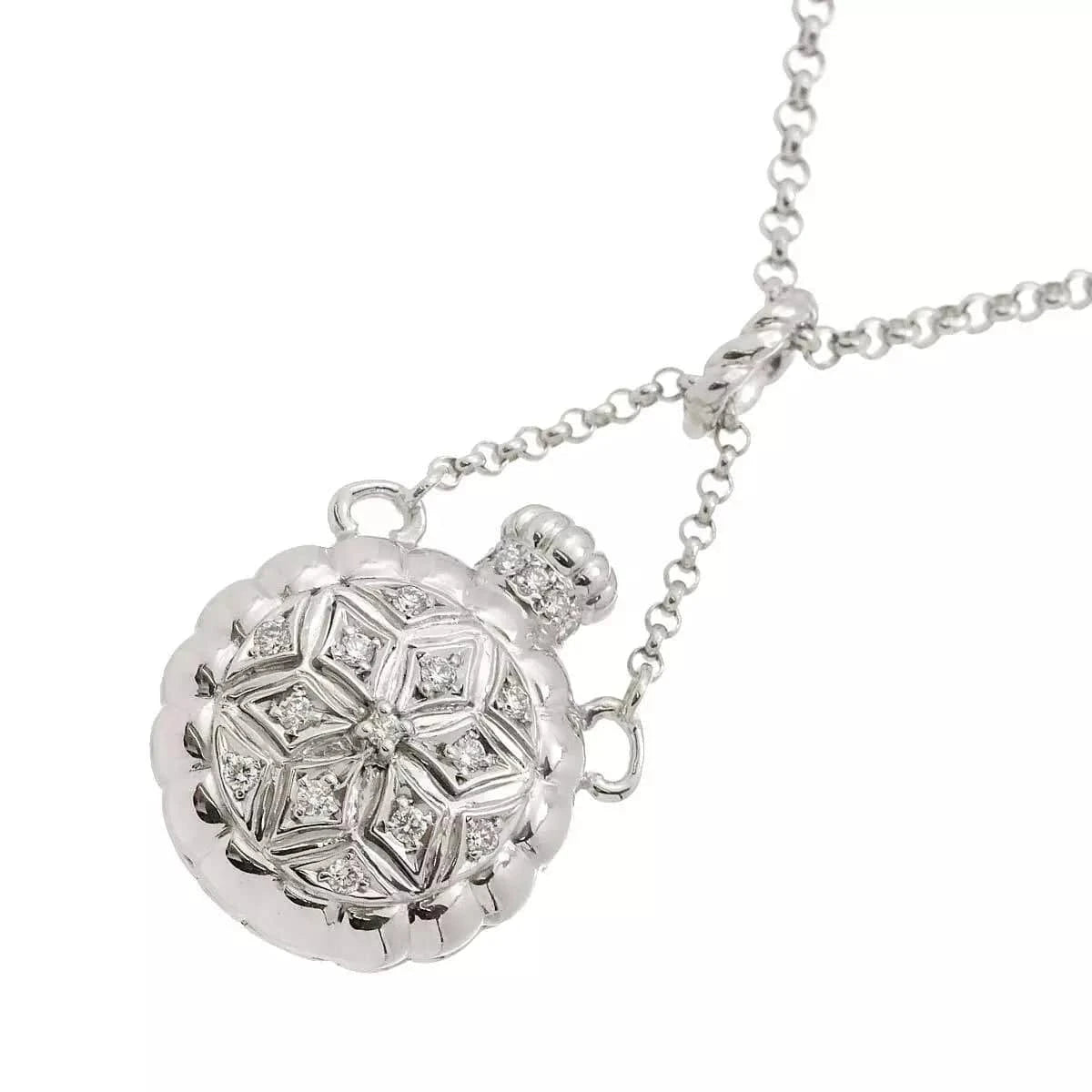 Luxury Promise Japan POLA Diamond 0.20ct Necklace 18K WG White Gold 750 90267602