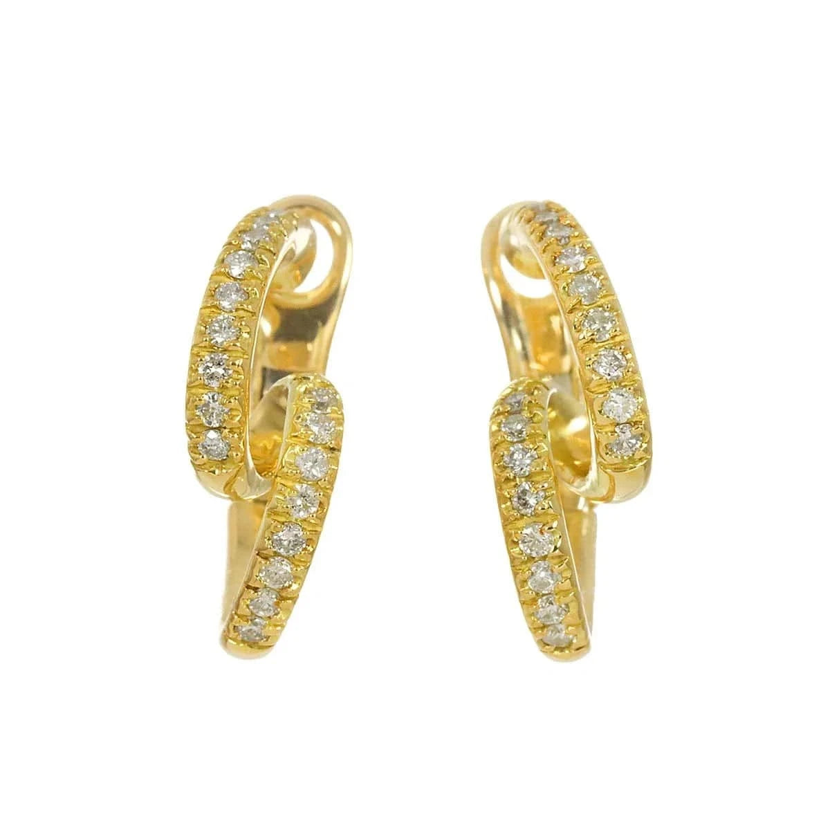 Luxury Promise Japan Ponte Vecchio Diamond 0.44ct Clip on Earrings in 18K Yellow Gold (90285822 )
