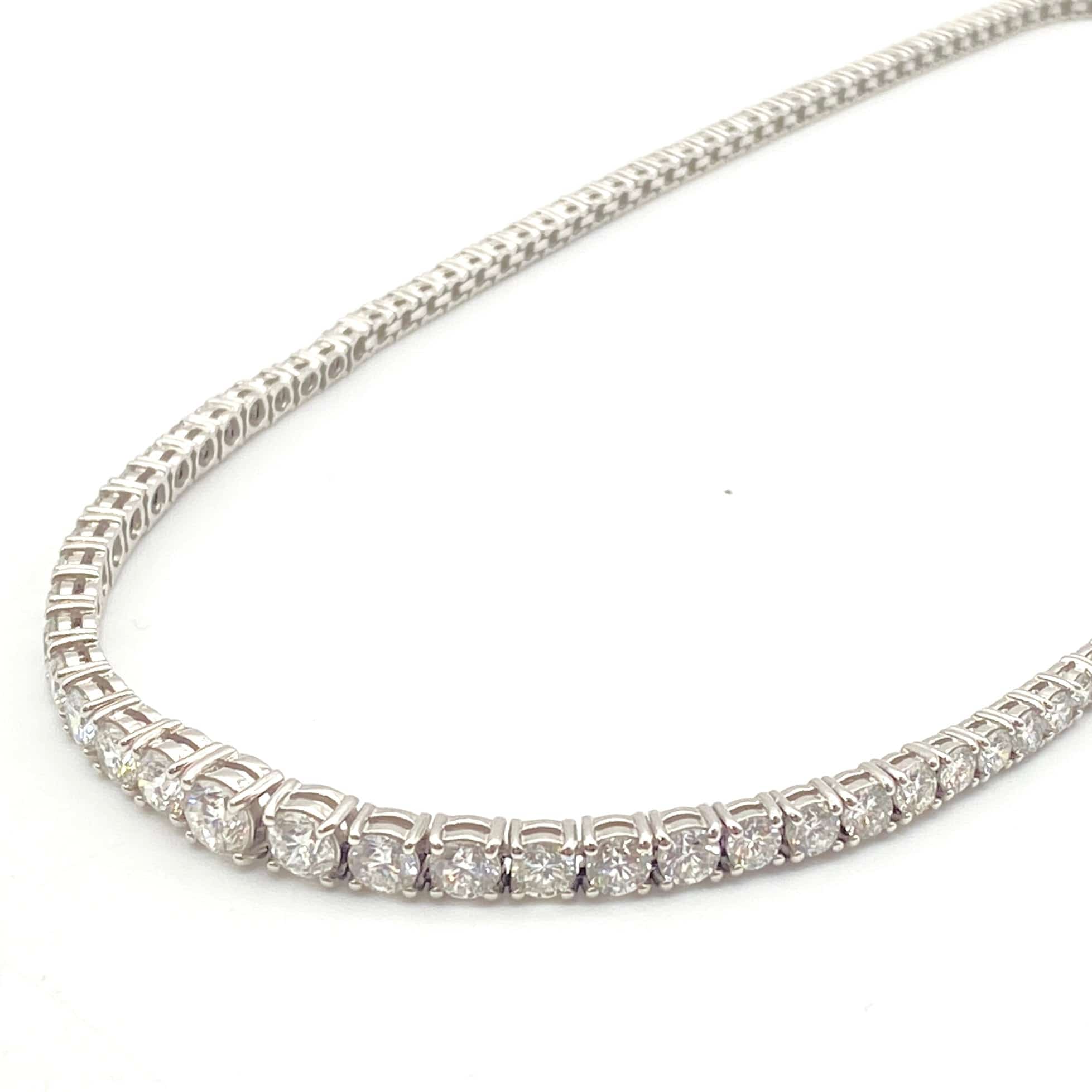 Luxury Promise Japan Pt850 Diamond Necklace D10.00 34.3g 51510