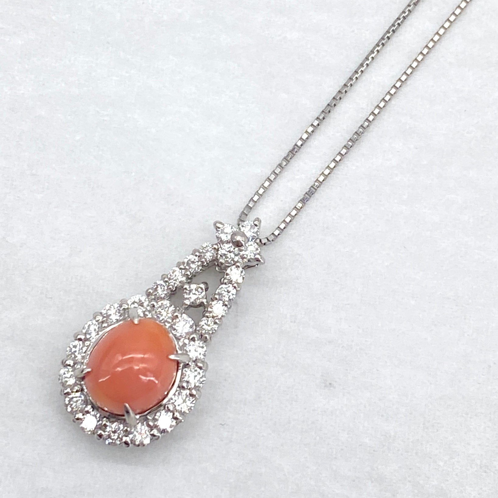 Luxury Promise Japan Pt900/850 Conch Pearl Penneck KP3.56 D0.75 6.7g 53804
