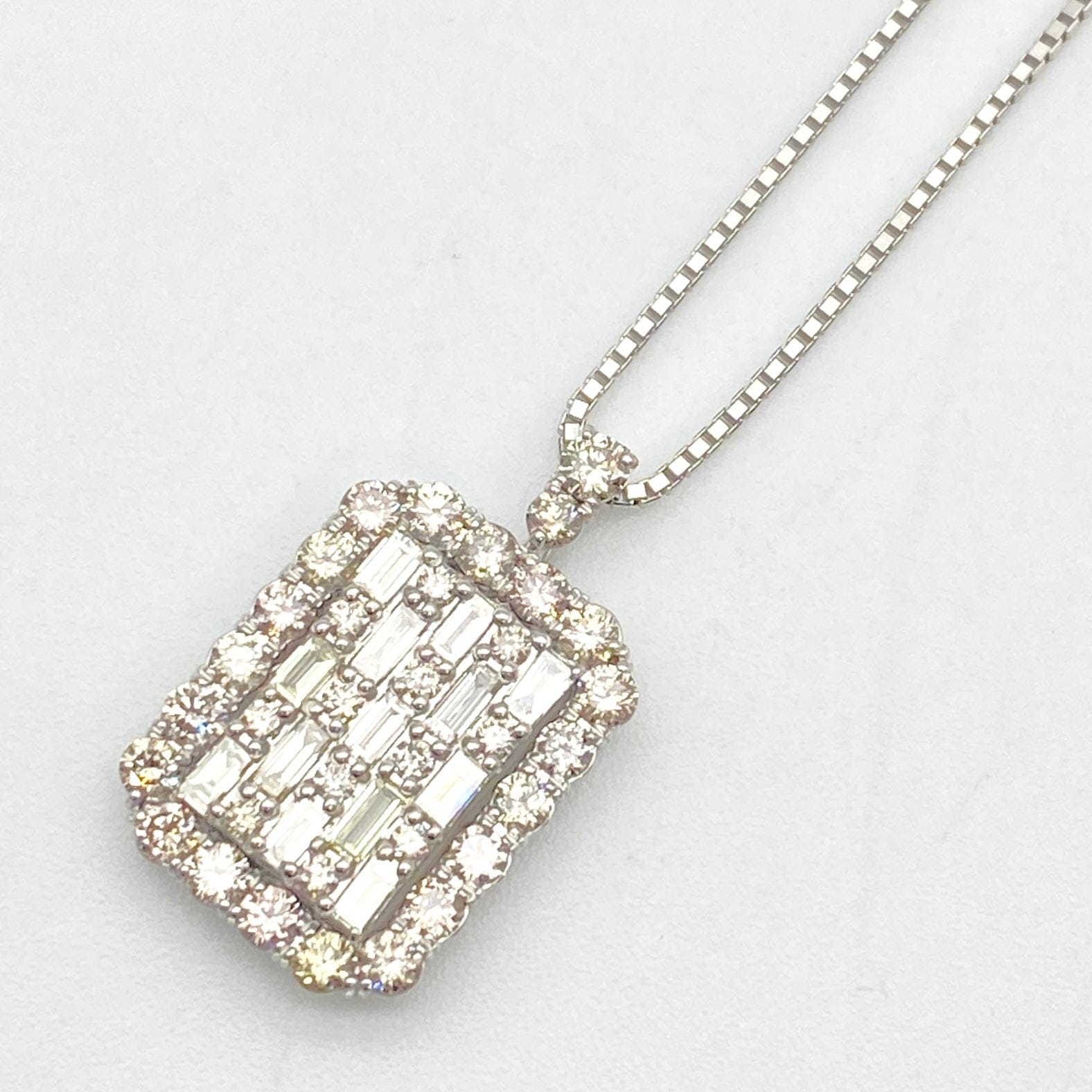 Luxury Promise Japan Pt950/850 Diamond Penneck D2.00 8.4g 52352