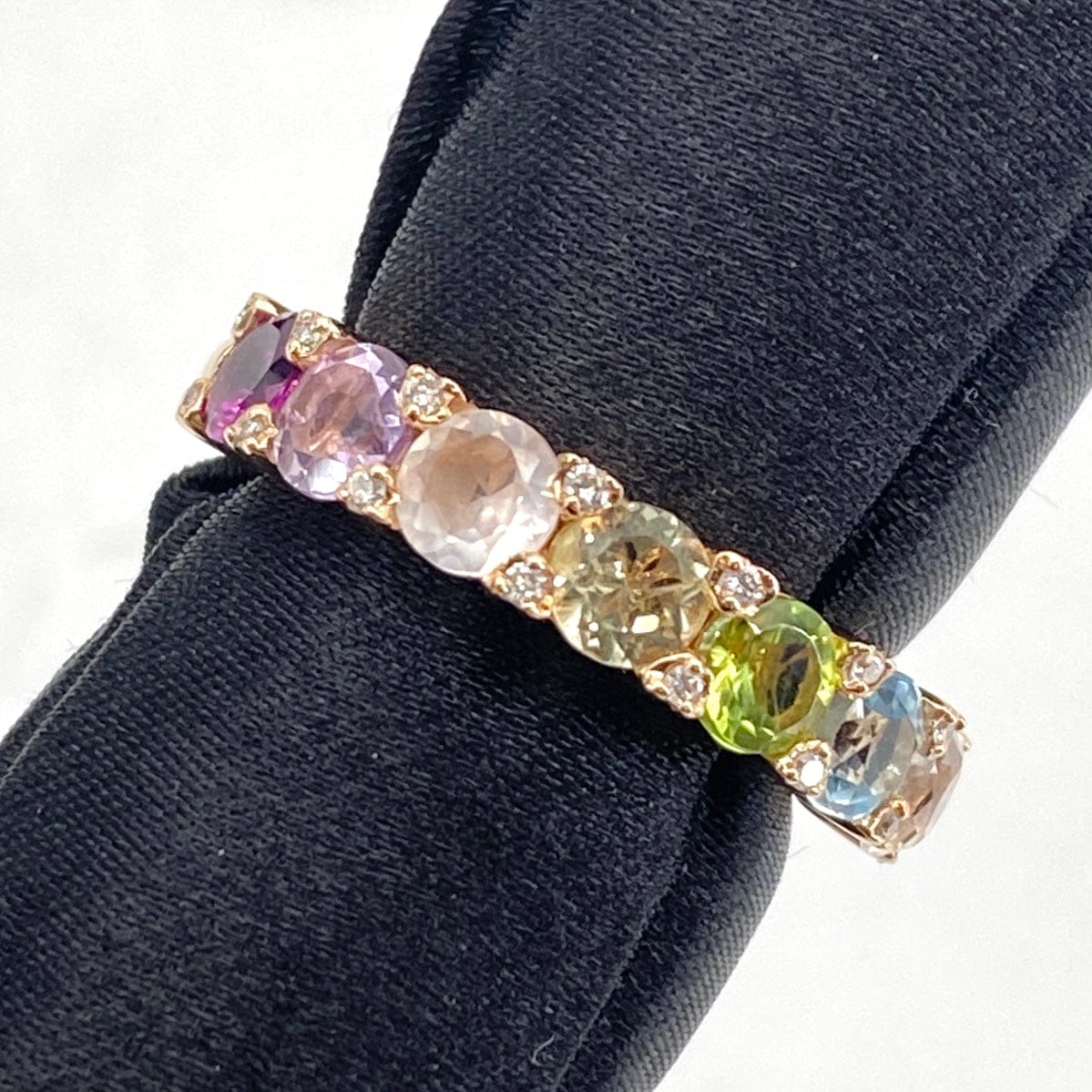 Luxury Promise Japan PV K18 Multi Ring ML D0.08 4.5g US4.75 53925
