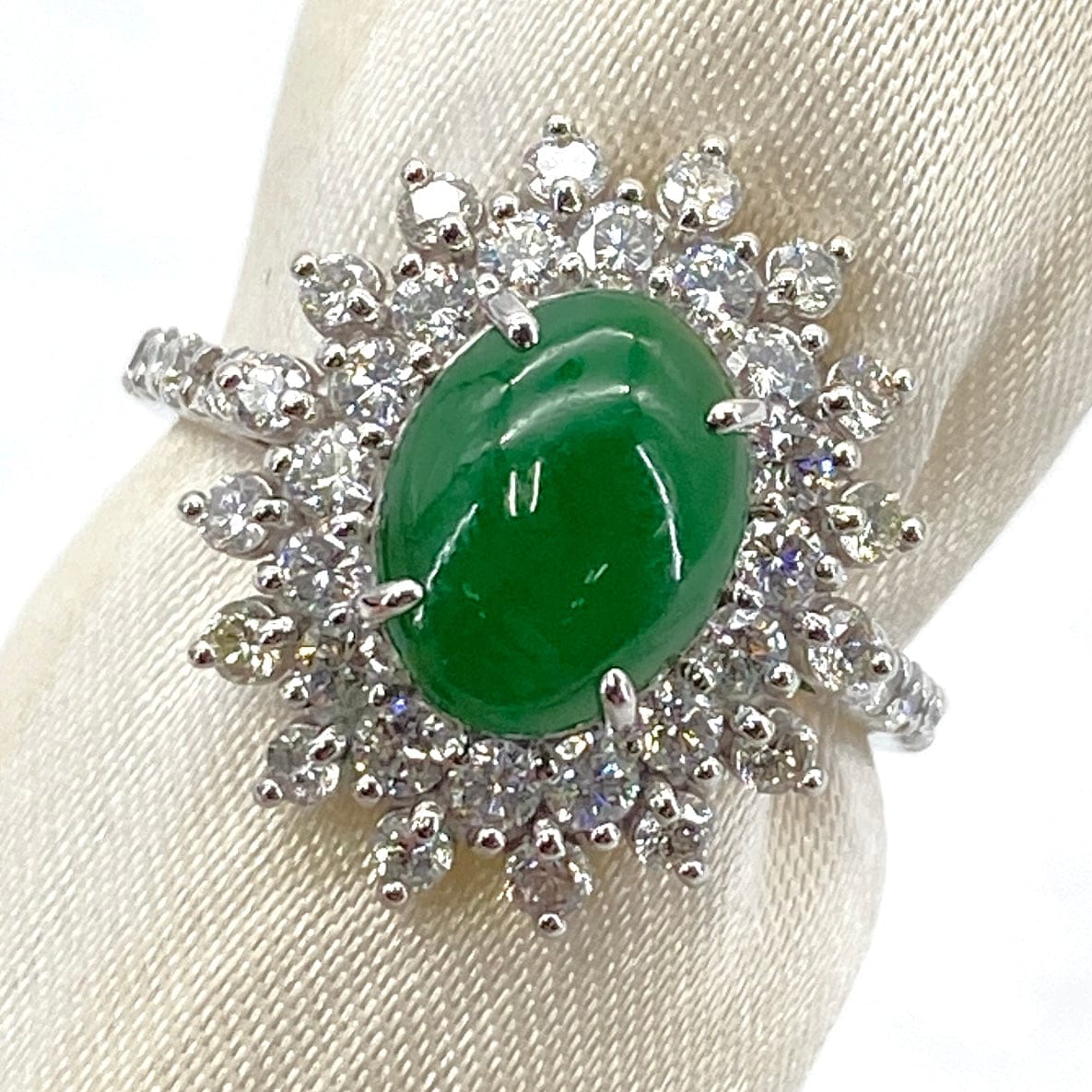 Luxury Promise Japan Ring Jade 1.719 Diamond 1.01 6 g 2700041281427