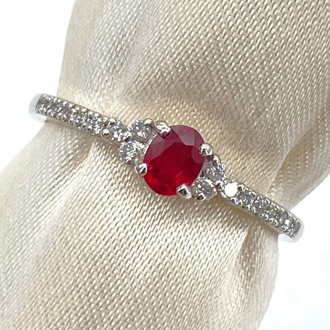 Luxury Promise Japan Ring Ruby 0.28 Diamond 0.1 3 g 2700039675450