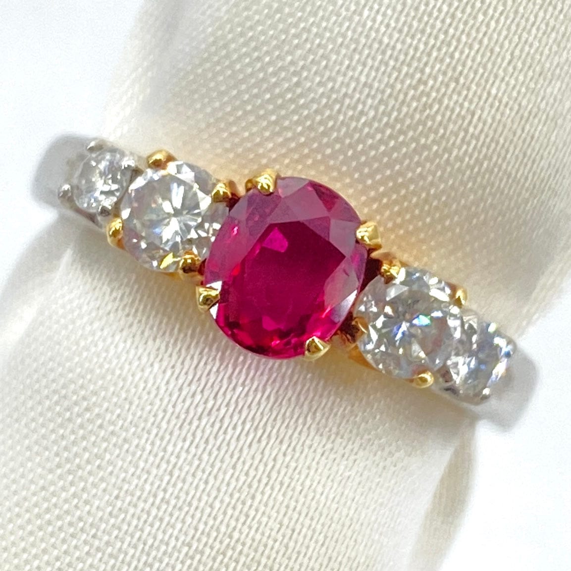 Luxury Promise Japan Ring Ruby 0.73 Diamond 0.53 4 g 2700039359275