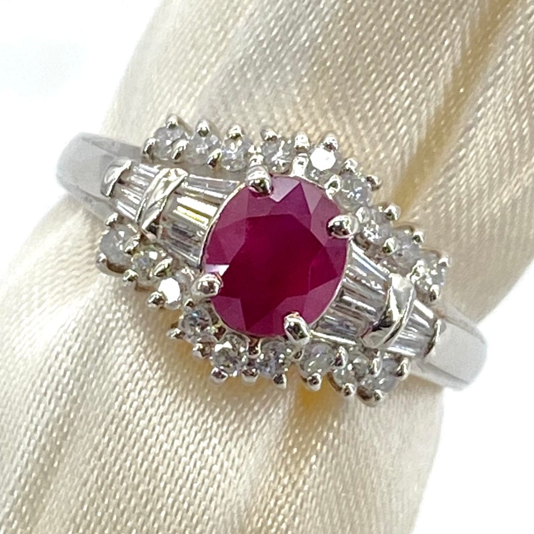 Luxury Promise Japan Ring Ruby 1.05 Diamond 0.41 Burma 5 g 2700040601066