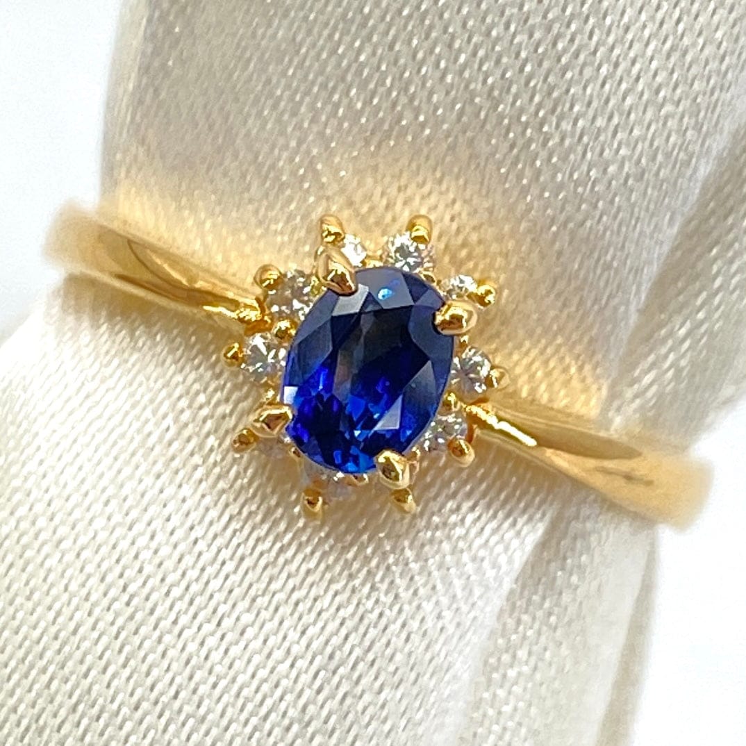 Luxury Promise Japan Ring Sapphire 0.43 Diamond 0.09 2 g 2700040934263