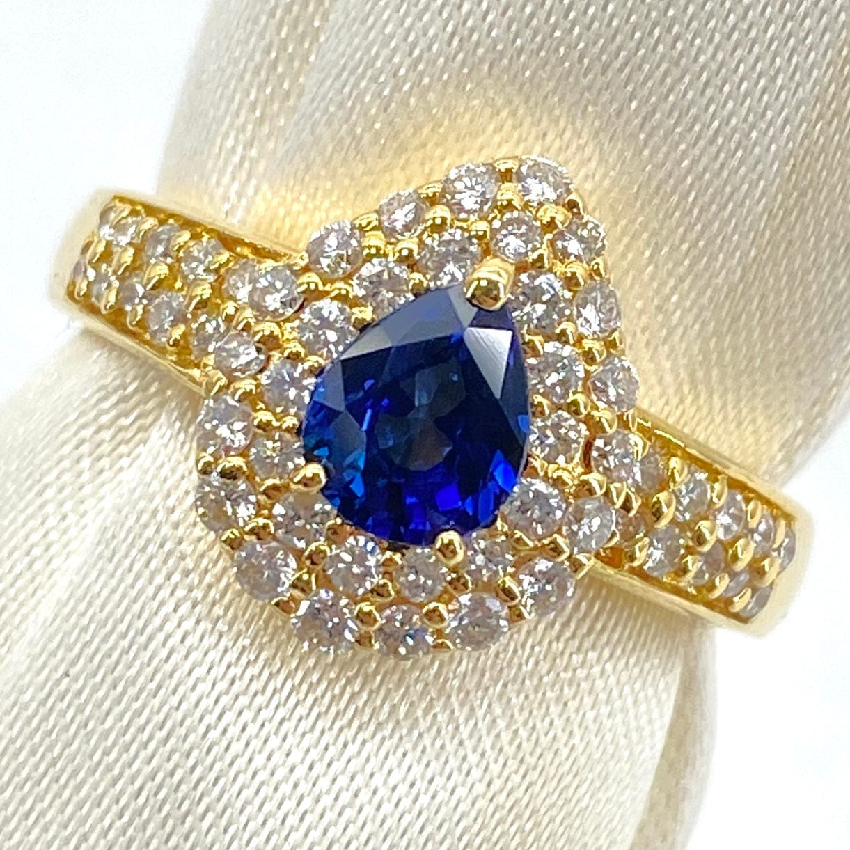 Luxury Promise Japan Ring Sapphire 0.74 Diamond 0.5 6 g 2700040823956
