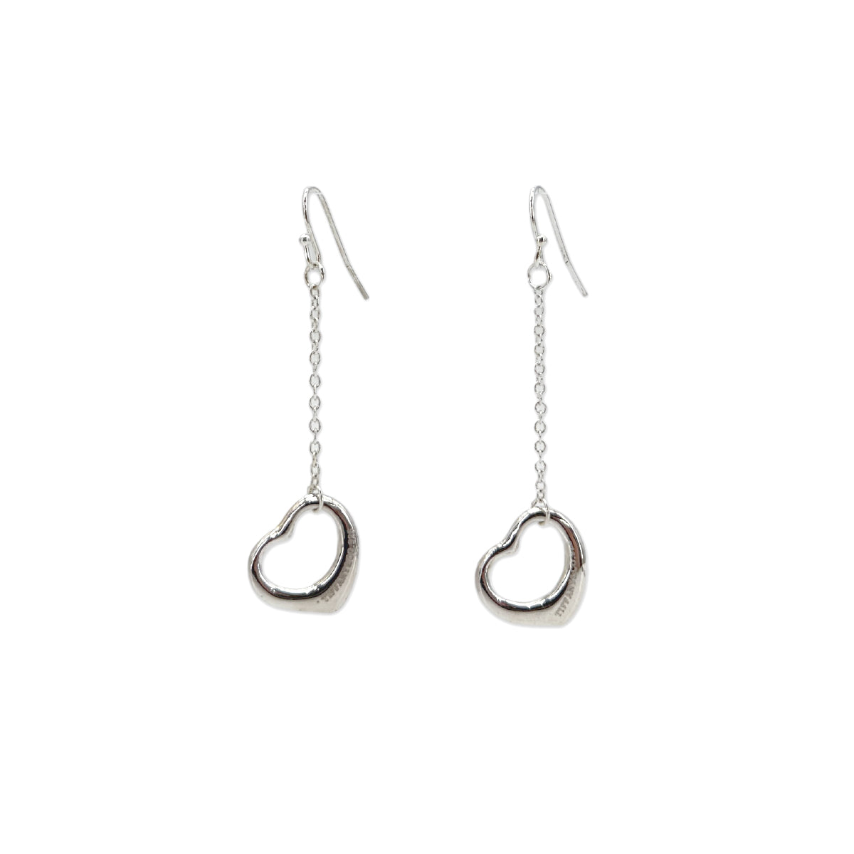 Luxury Promise Japan TIFFANY&Co. EARRINGS OPEN HEART SILVER925 ACCESSORY 90295114