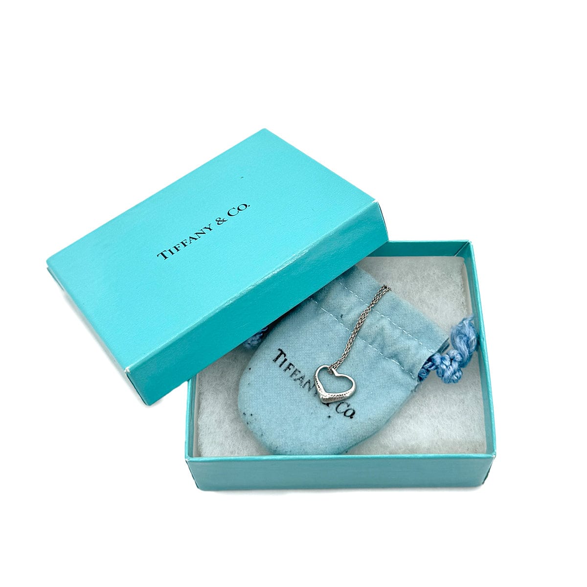 Luxury Promise Japan TIFFANY&Co. NECKLACE OPEN HEART 16MM SILVER925 ACCESSORY 90295125