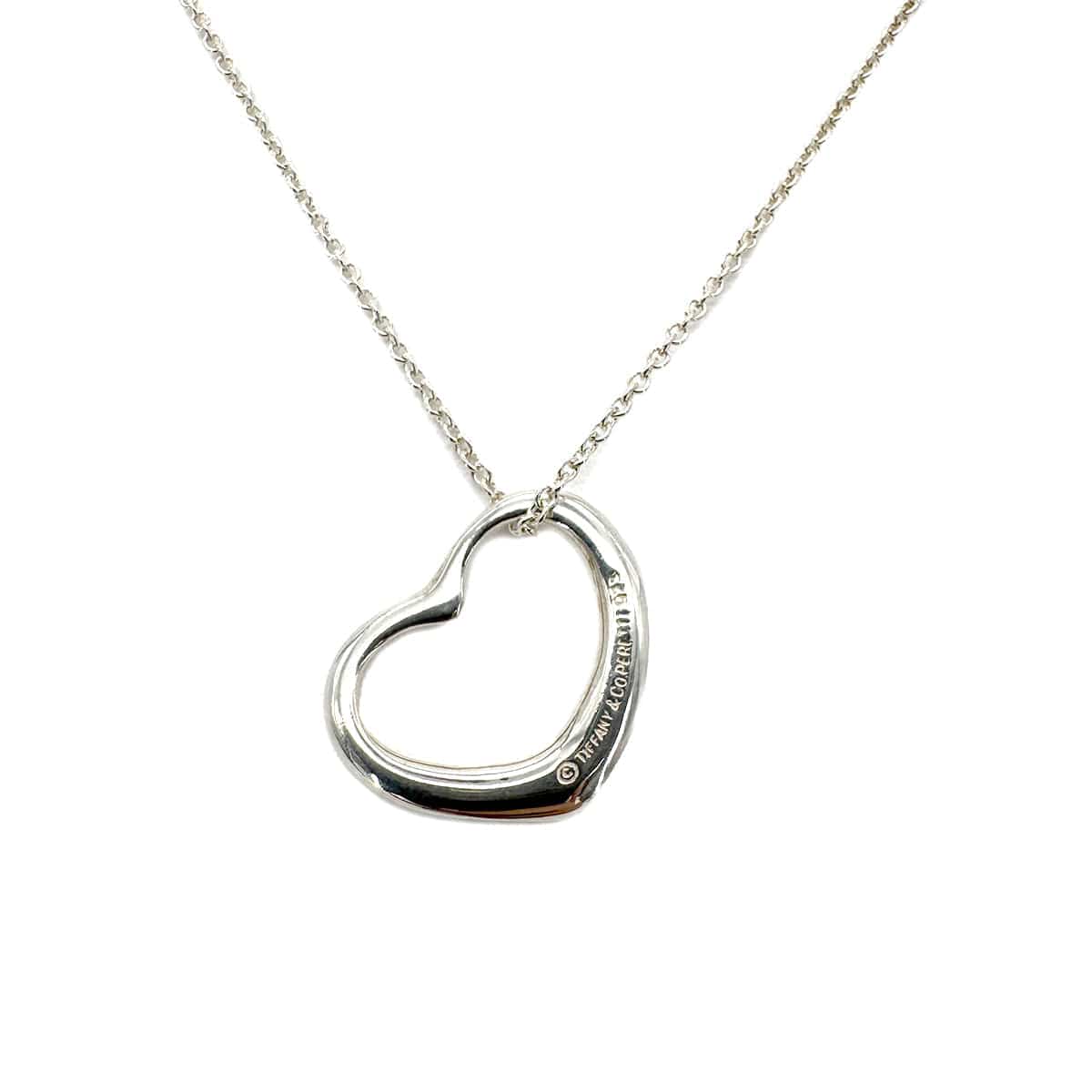 Luxury Promise Japan TIFFANY&Co. NECKLACE OPEN HEART MIDIUM SILVER925 ACCESSORY 90292703