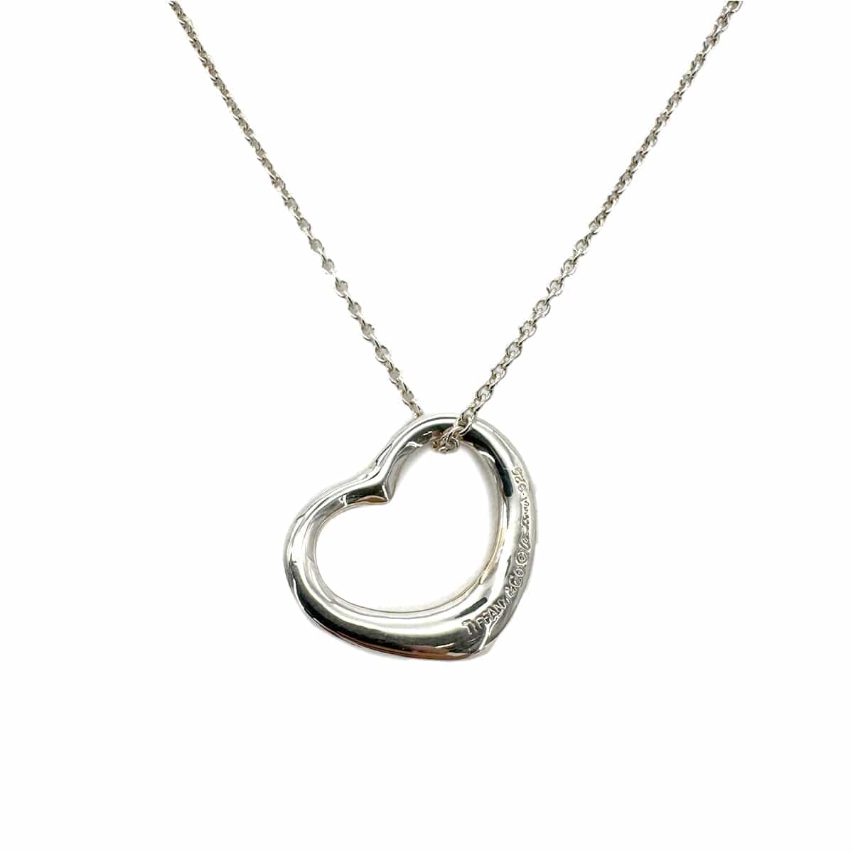 Luxury Promise Japan TIFFANY&Co. NECKLACE OPEN HEART MIDIUM SILVER925 ACCESSORY 90292704