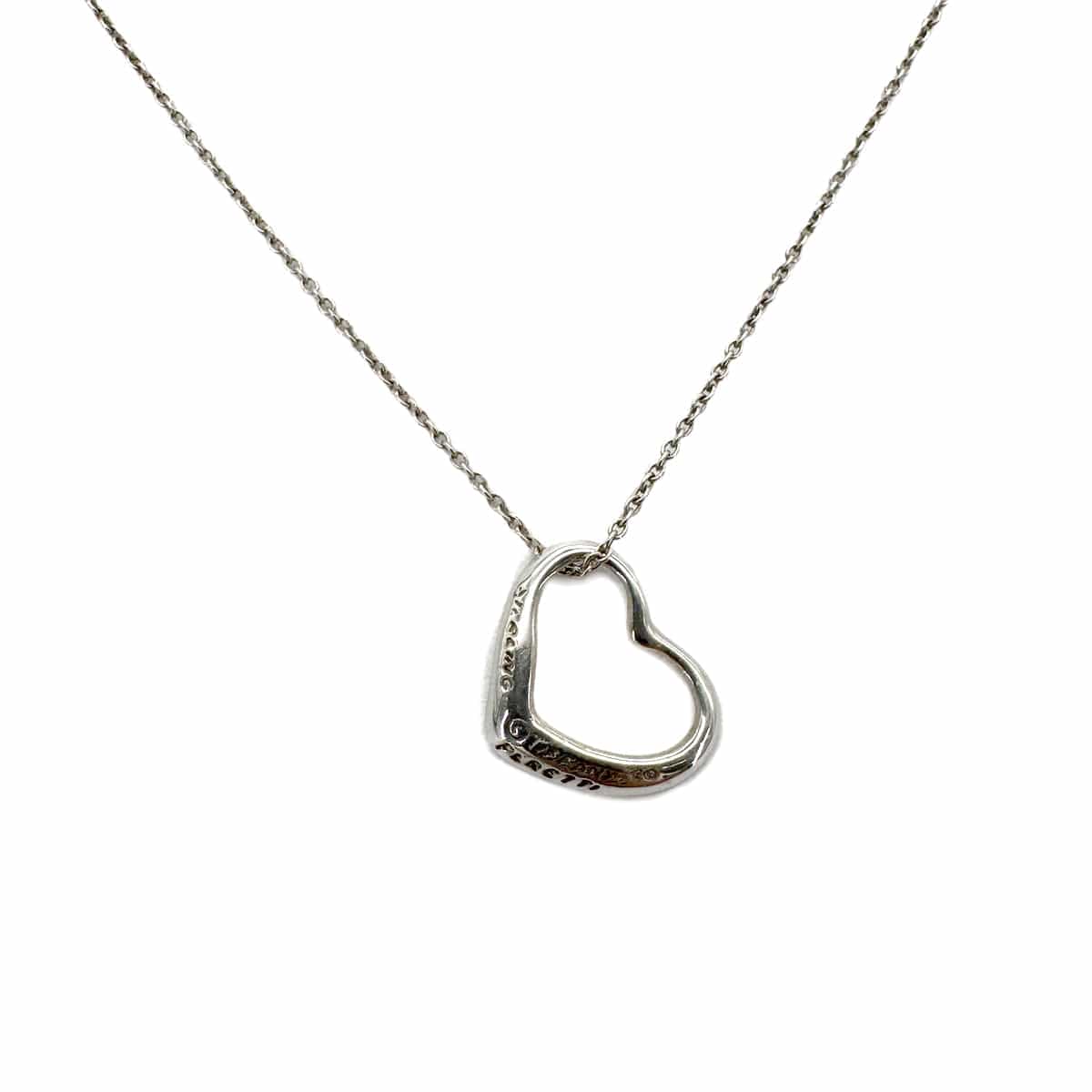 Luxury Promise Japan TIFFANY&Co. NECKLACE OPEN HEART MINI SILVER925 ACCESSORY 90292708