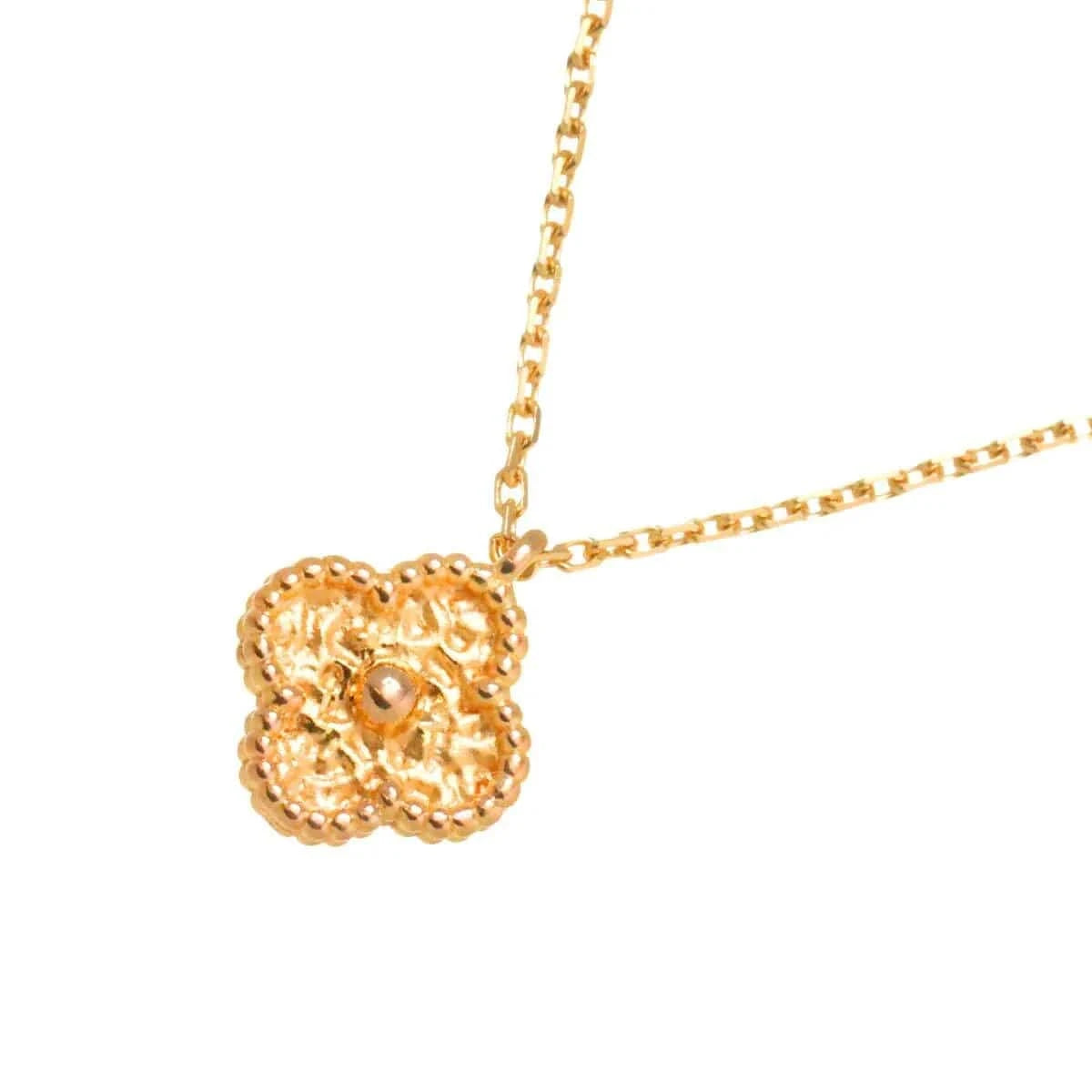 Luxury Promise Japan Van Cleef Arpels Sweet Alhambra Necklace 18K PG 750 90278614