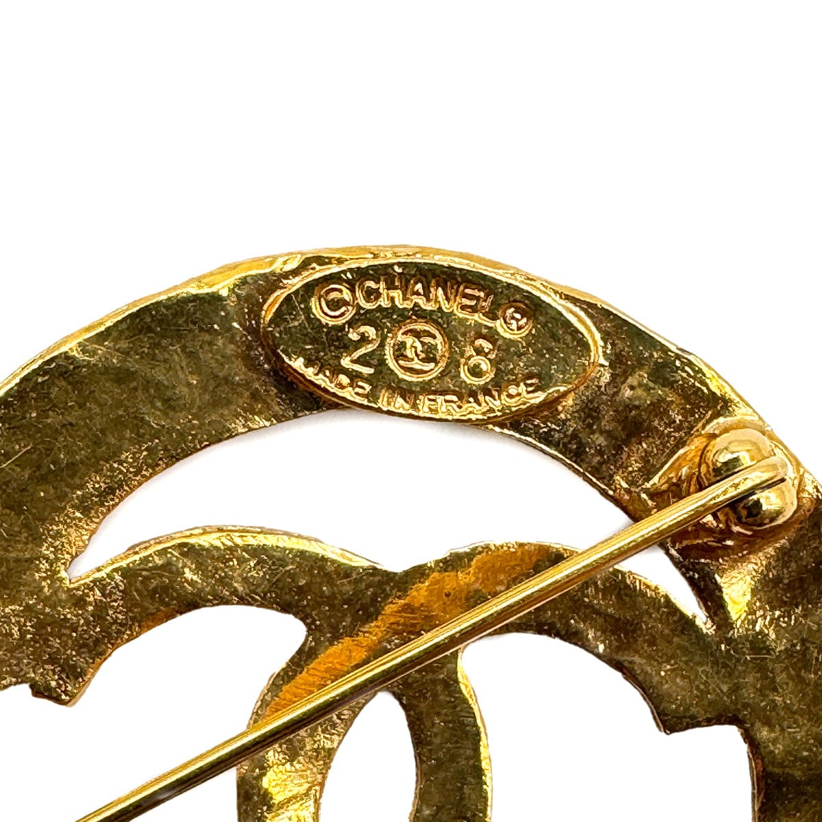 Luxury Promise Japan VINTAGE CHANEL BROOCH COCOMARK GOLD ACCESSORY 28 90319142