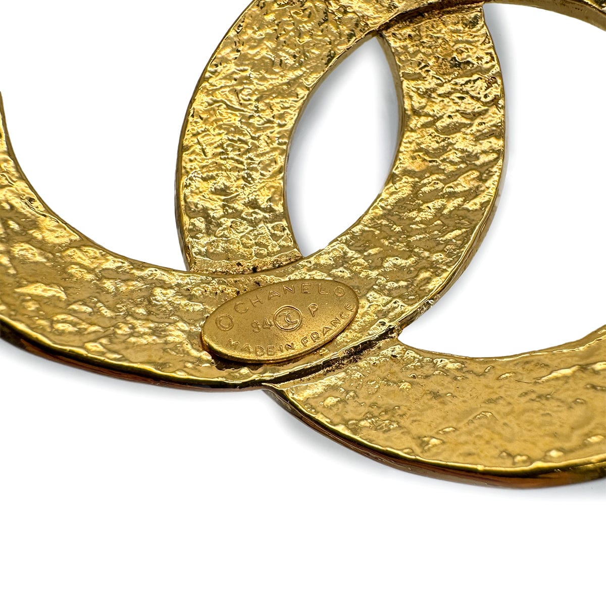 Luxury Promise Japan VINTAGE CHANEL BROOCH COCOMARK GOLD ACCESSORY 94P 90314398