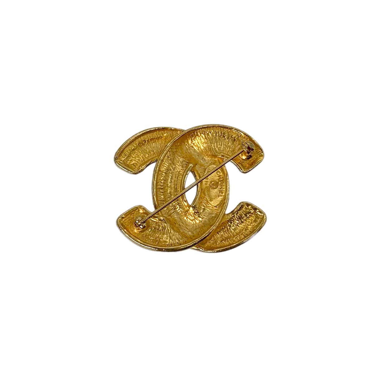 Luxury Promise Japan VINTAGE CHANEL BROOCH MATELASSE COCOMARK GOLD ACCESSORY 90322537