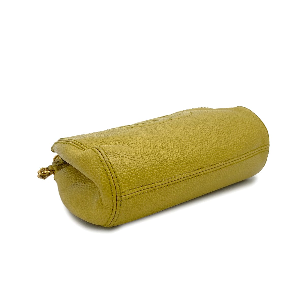 Luxury Promise Japan VINTAGE CHANEL CHAIN SHOULDER BAG YELLOW CAVIAR SKIN GOLD HARDWARE 90317294