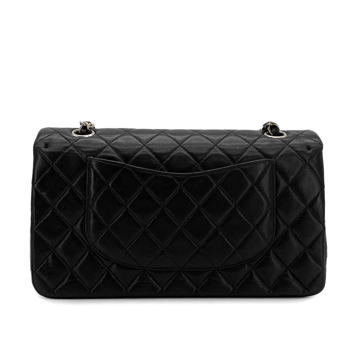Luxury Promise Japan VINTAGE CHANEL CLASSIC FLAP MEDIUM CHAIN SHOULDER BAG BLACK LAMB SKIN GOLD HARDWARE 90324277