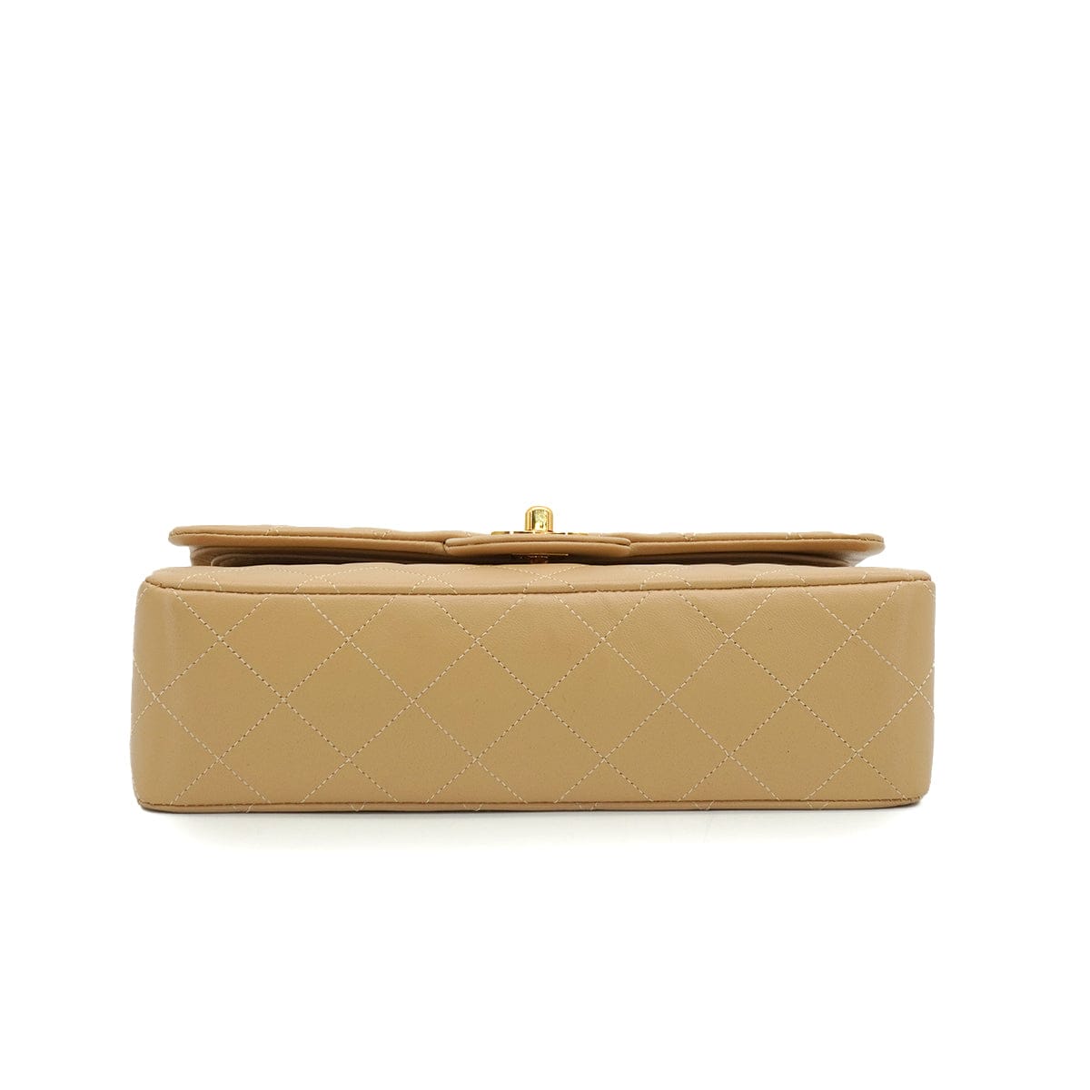 Luxury Promise Japan VINTAGE CHANEL CLASSIC FLAP SMALL CHAIN SHOULDER BAG BEIGE LAMB SKIN GOLD HARDWARE 90344363