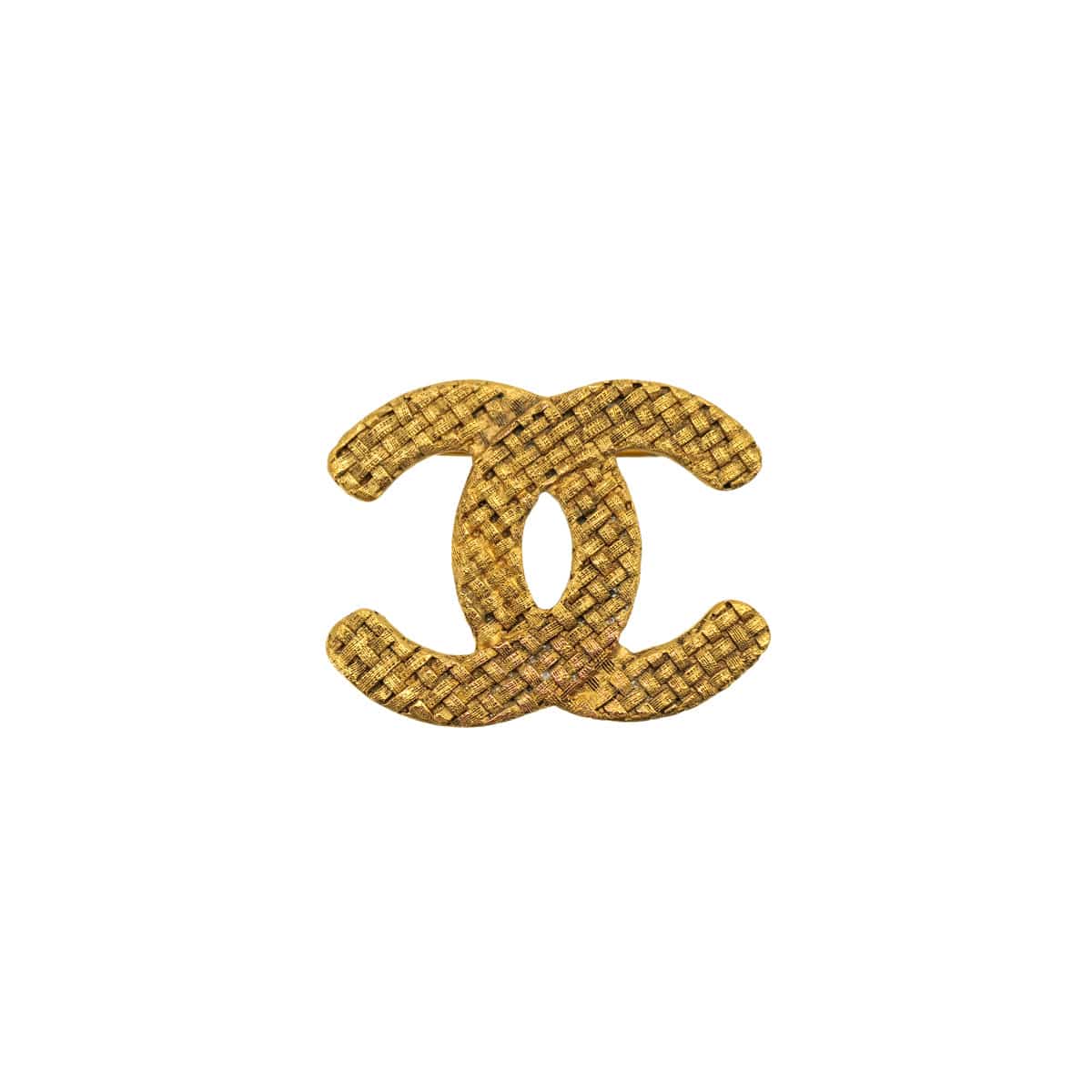 Luxury Promise Japan VINTAGE CHANEL COCOMARK BROOCH MATELASSE GOLD ACCESSORY 29 90324107