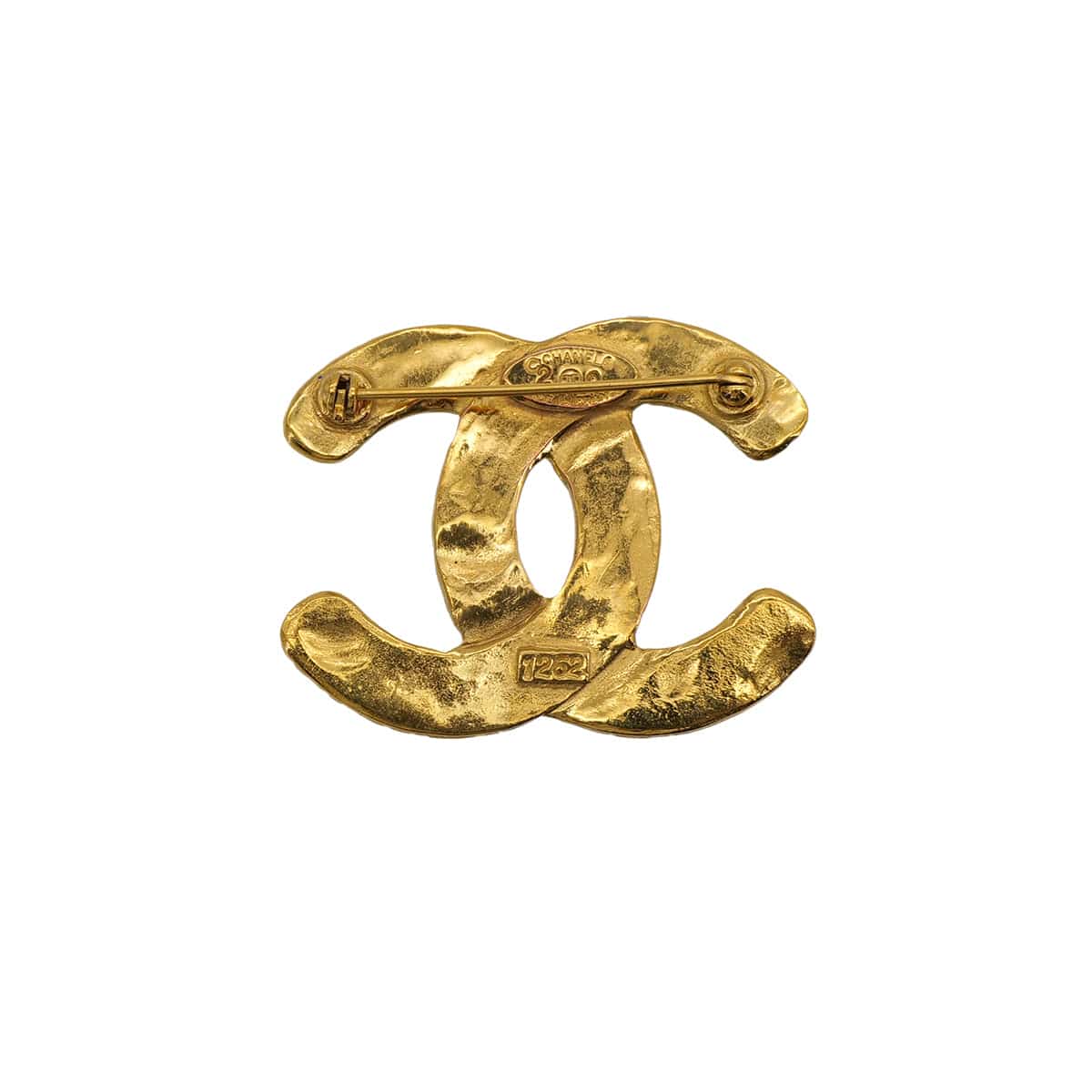Luxury Promise Japan VINTAGE CHANEL COCOMARK BROOCH MATELASSE GOLD ACCESSORY 29 90324107
