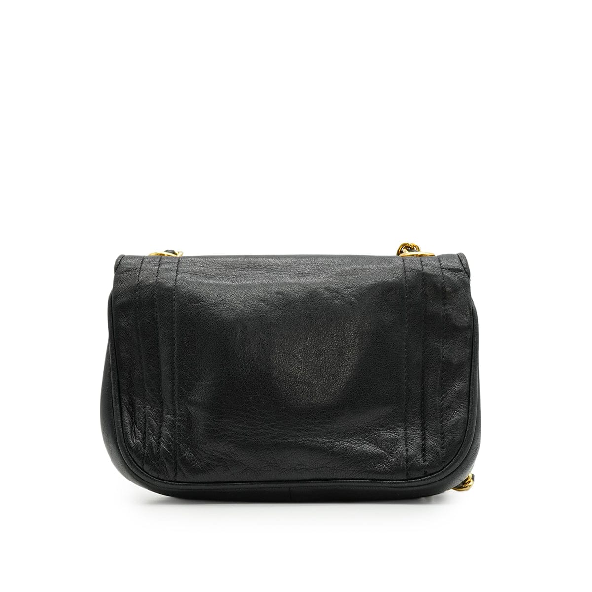 Luxury Promise Japan VINTAGE CHANEL COCOMARK CHAIN SHOULDER BAG BLACK LAMB SKIN GOLD HARDWARE 90343020