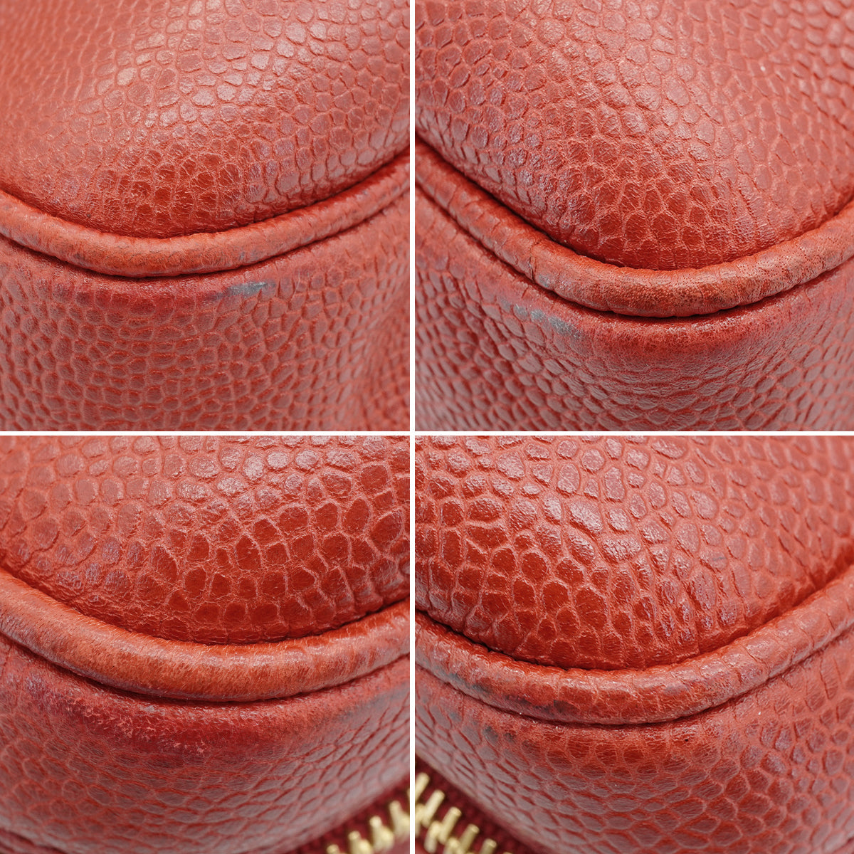 Luxury Promise Japan VINTAGE CHANEL COCOMARK CHAIN SHOULDER BAG RED CAVIAR SKIN GOLD HARDWARE 90346121