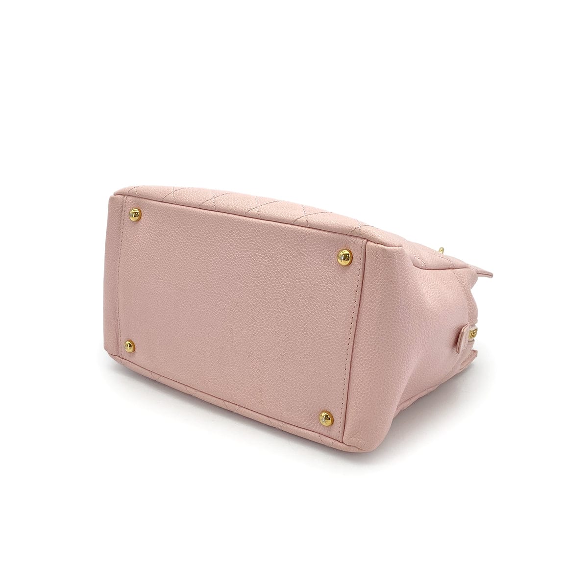 Luxury promise Japan VINTAGE CHANEL COCOMARK CHAIN TOTE BAG LIGHT PINK CAVIAR SKIN GOLD HARDWARE 90321763
