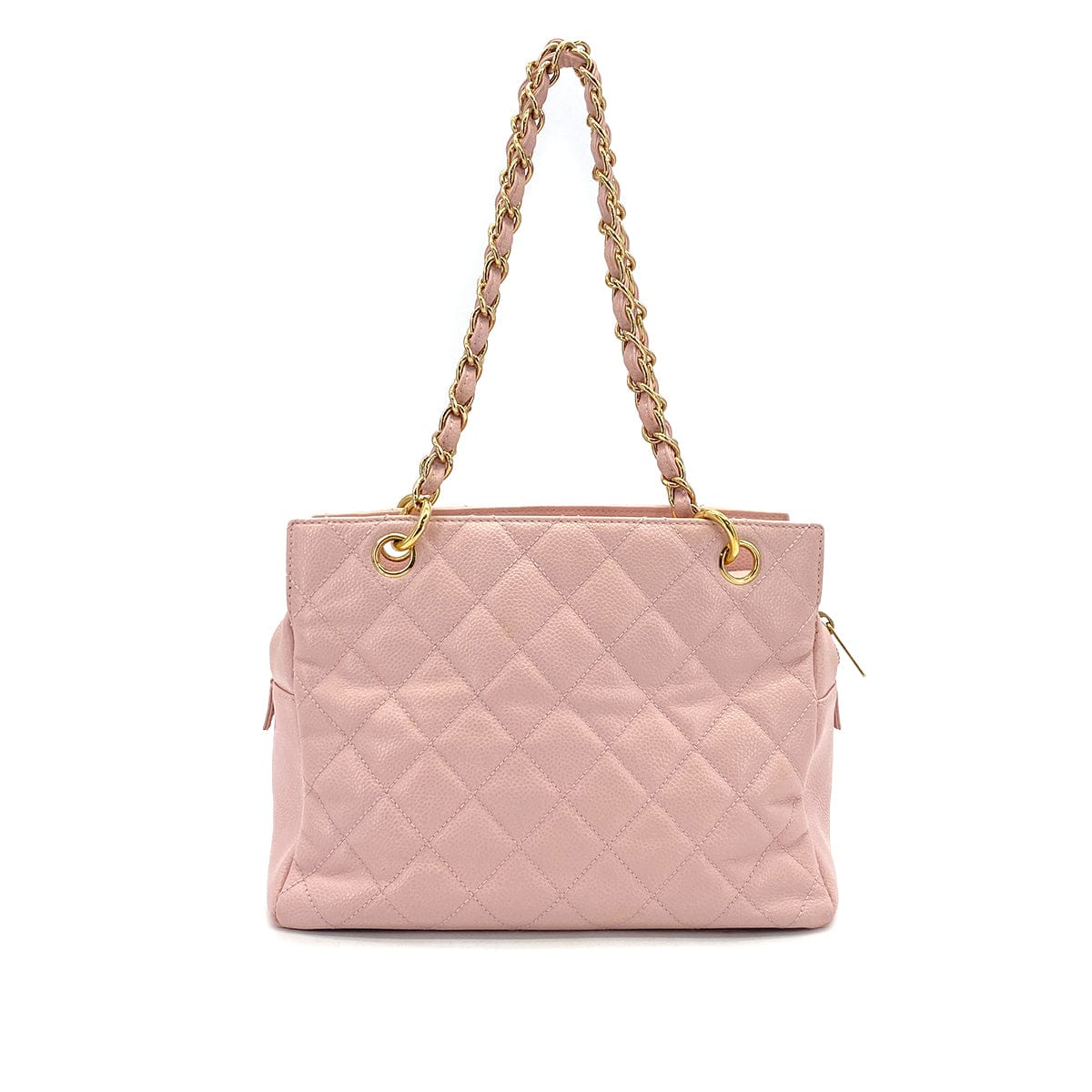 Luxury promise Japan VINTAGE CHANEL COCOMARK CHAIN TOTE BAG LIGHT PINK CAVIAR SKIN GOLD HARDWARE 90321763